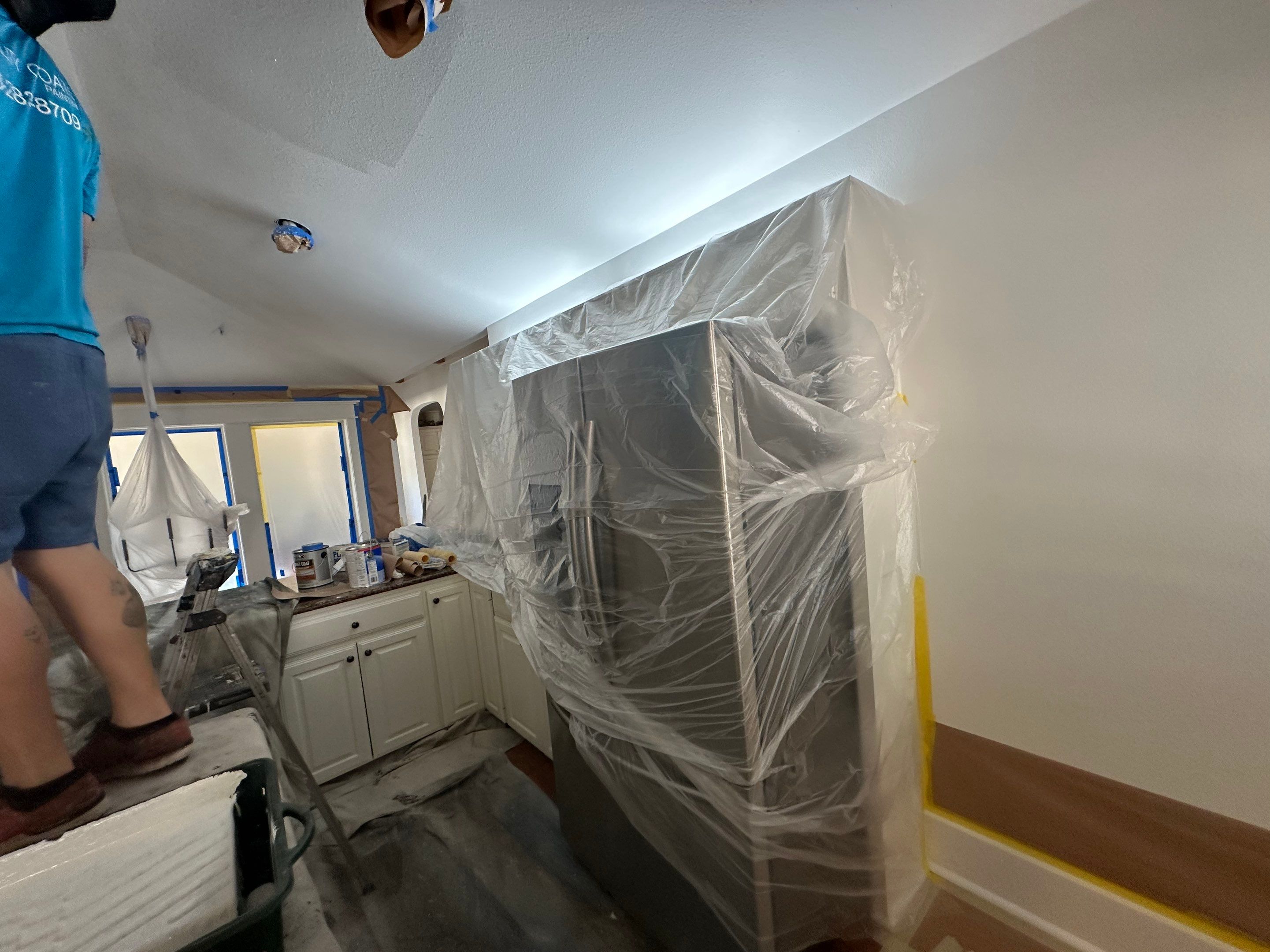 Interior Kitchen Painting & Drywall Texturing – Longview, Texas by Quality Coats Painting