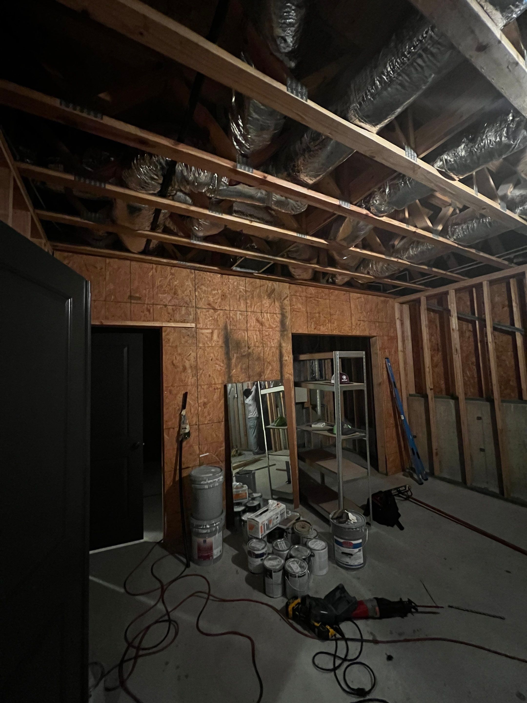 Basement Remodeling With New Bathroom and Luxury Vinyl Flooring by Swift Home Renovations