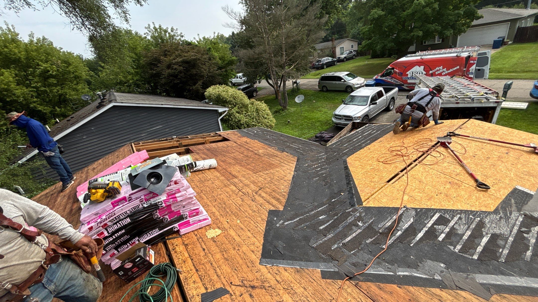 Roof Replacement using Owens Corning Slatestone Gray by 180 Contractors
