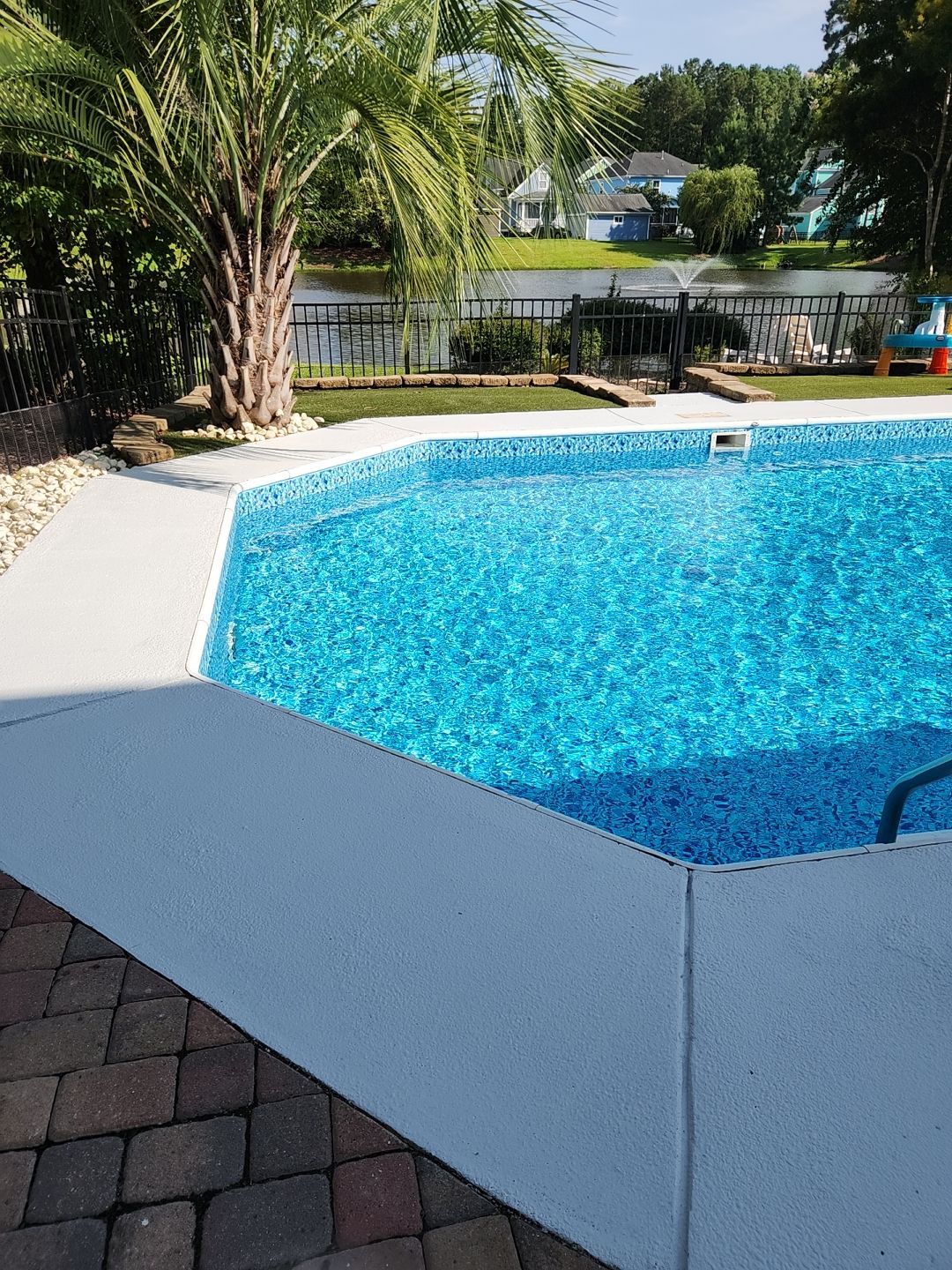 Pool Deck using AcryFin by DuraSeal