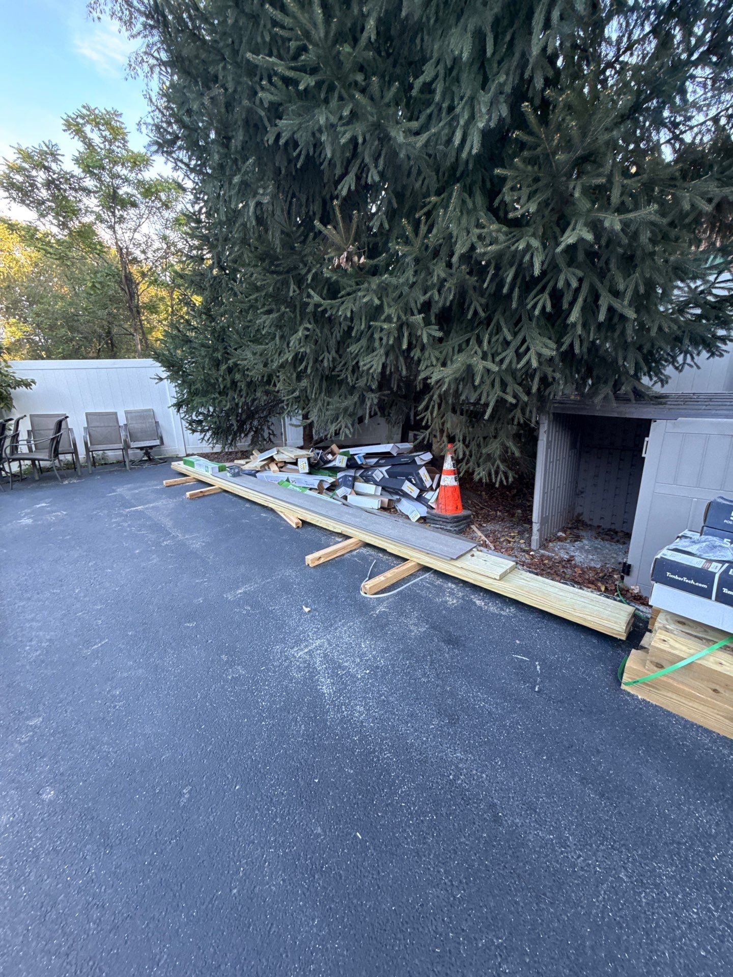 Deck extension  by Cousins Roofing Siding & Decks