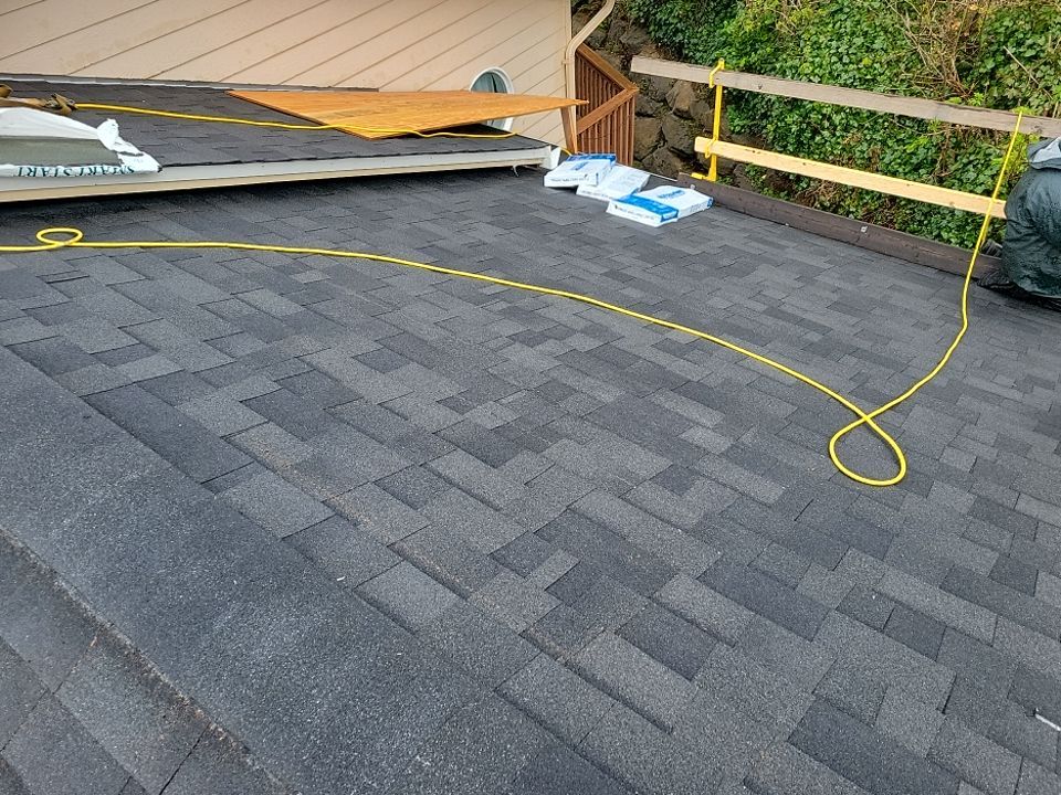 Residential Roofing Installation using Malarkey Highlander with Vented Ridge by Orezona Building & Roofing Company, Inc.