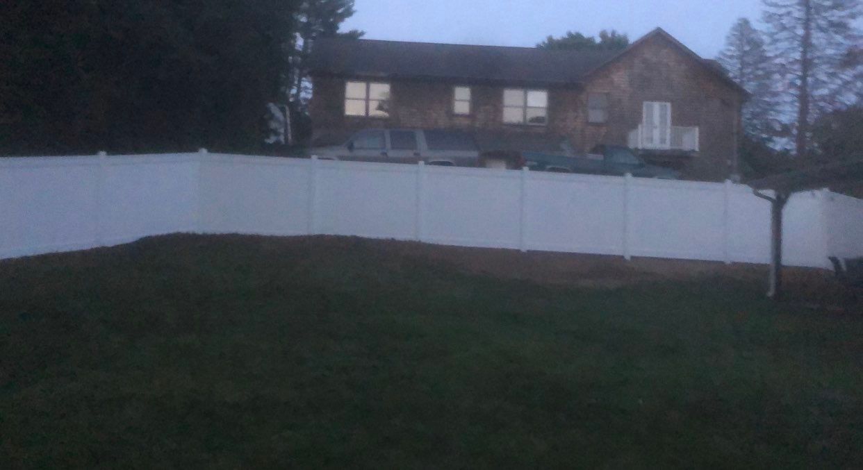 Fence Installation using Vinyl Fence 6ft Privacy by A Plus Exterior