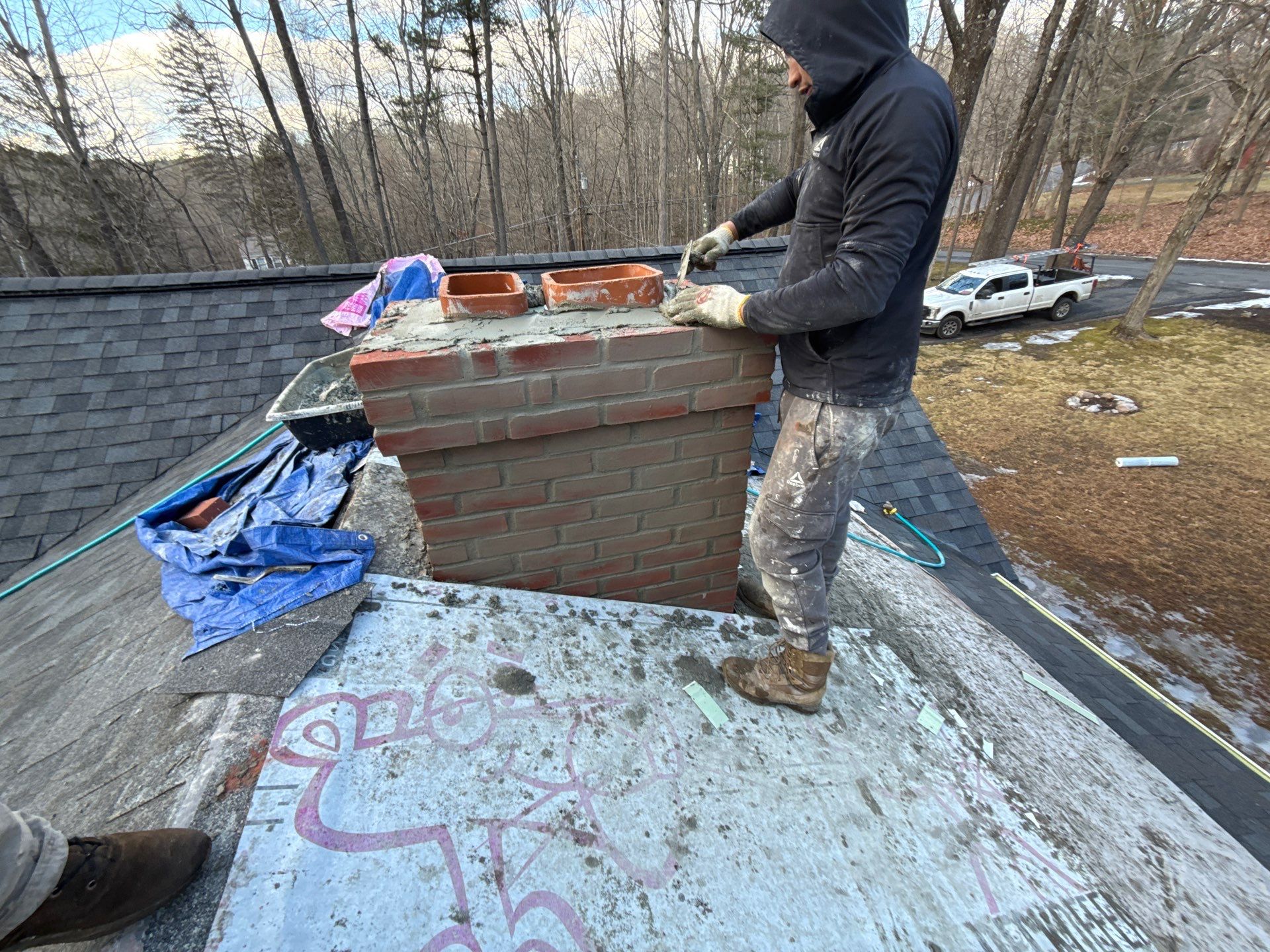 Owens Corning Duration: Williamsburg Gray in Collinsville, Connecticut by Golden Shield Roofing
