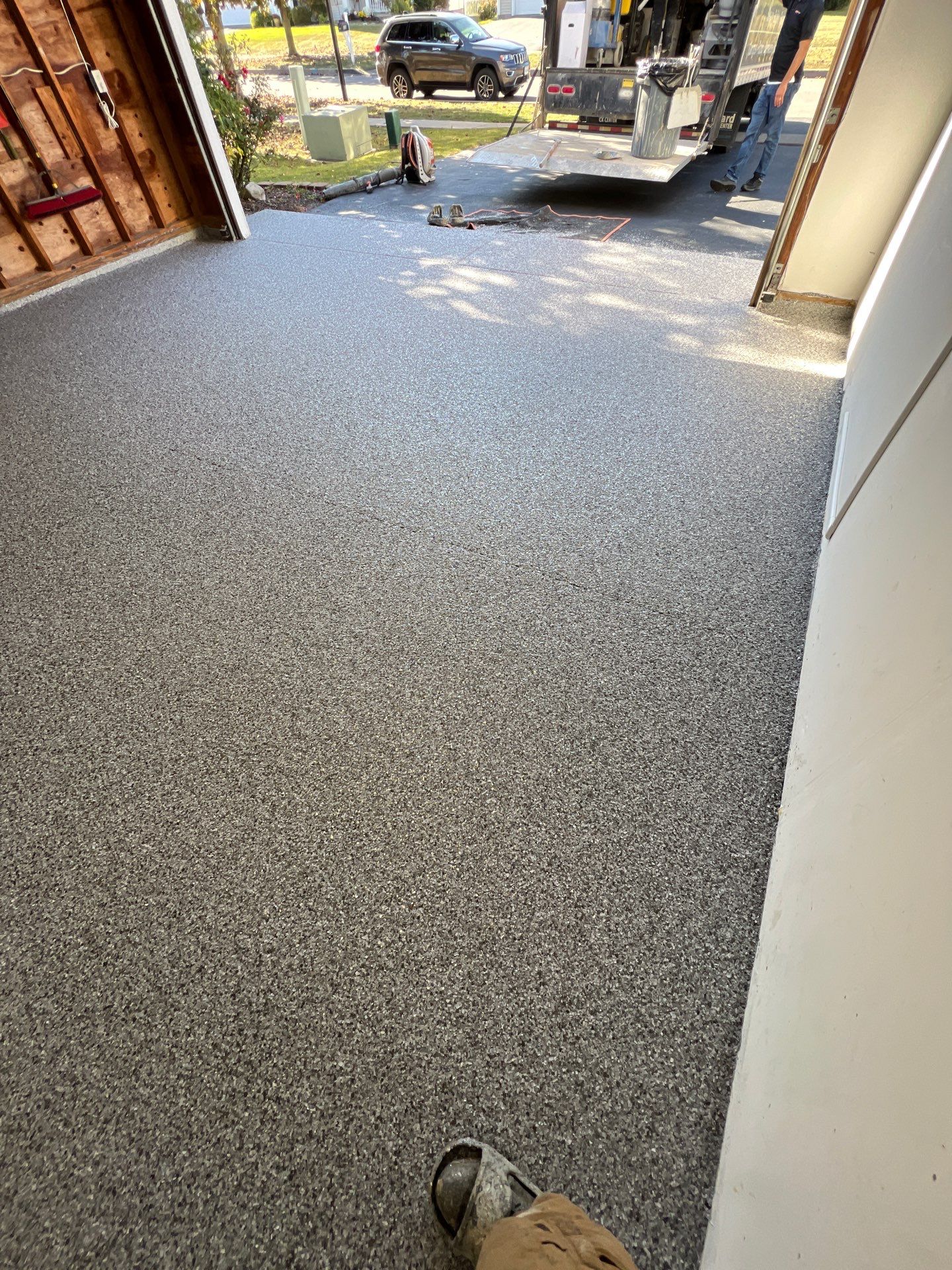 VIntage Silverado Garage Coating by NG Masonry & Construction LLC