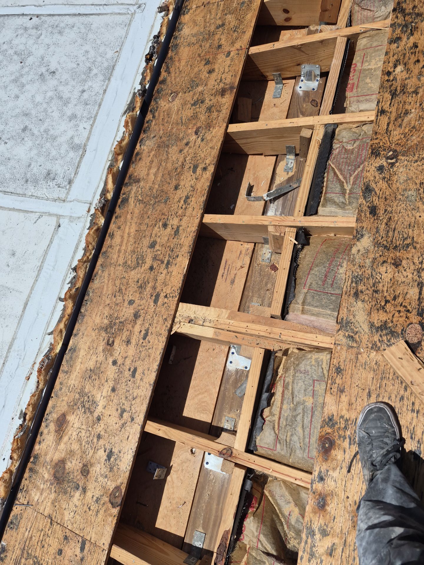Residential Roofing Installation using 1" Nail strip metal roof by BLUES BROTHERS ROOFING