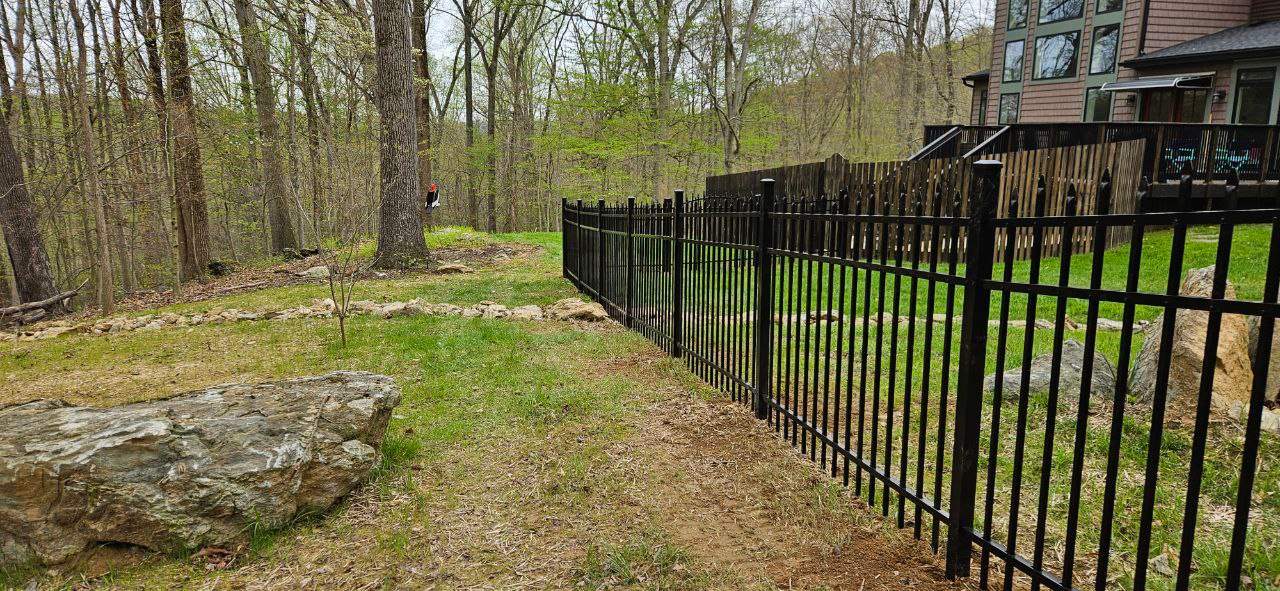 Black Aluminum 3 Rail by Kingdom Fence & Supply