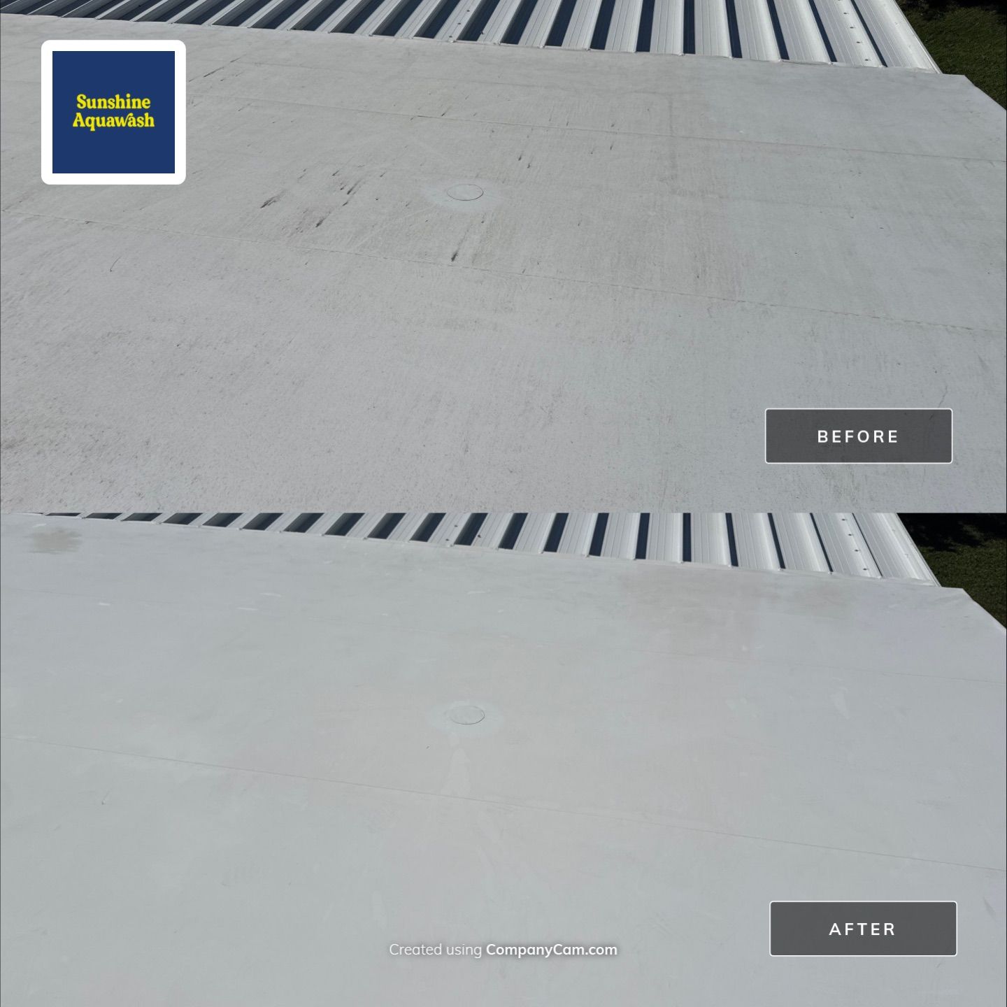 TPO Membrane Mobile Home Roof Cleaning Parrish, FL by Sunshine AquaWash