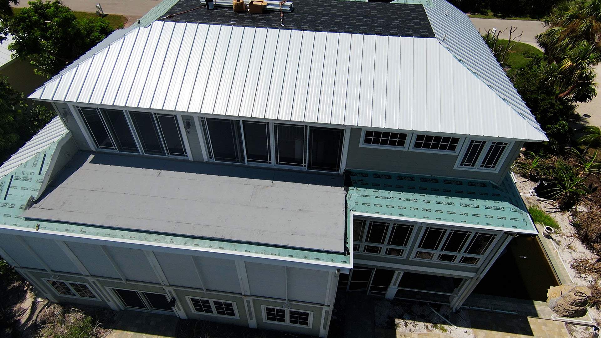 Sanibel Island Standing Seam Roof Replacement by Four Peaks Roofing