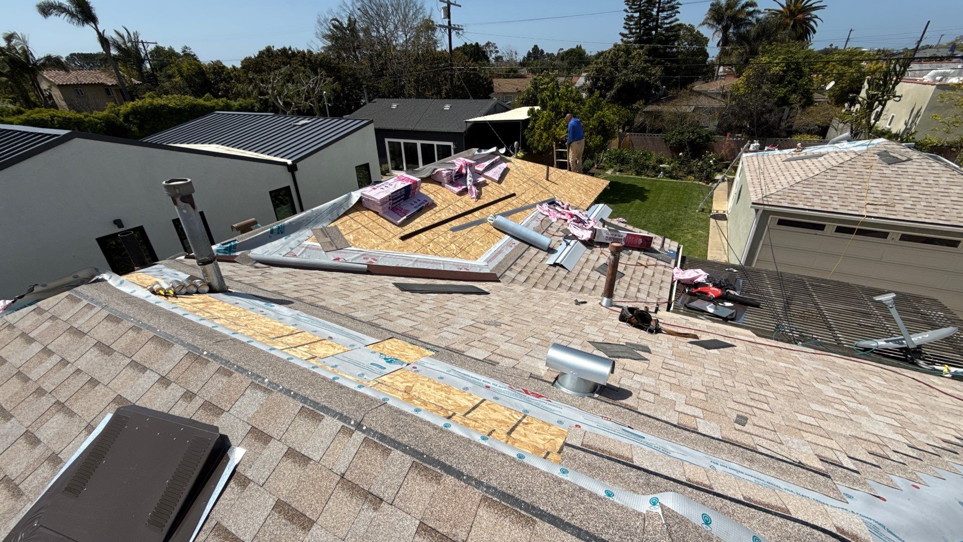 Residential Roofing Installation using Owens Corning Duration Cool Shingles by Hull Brothers Roofing