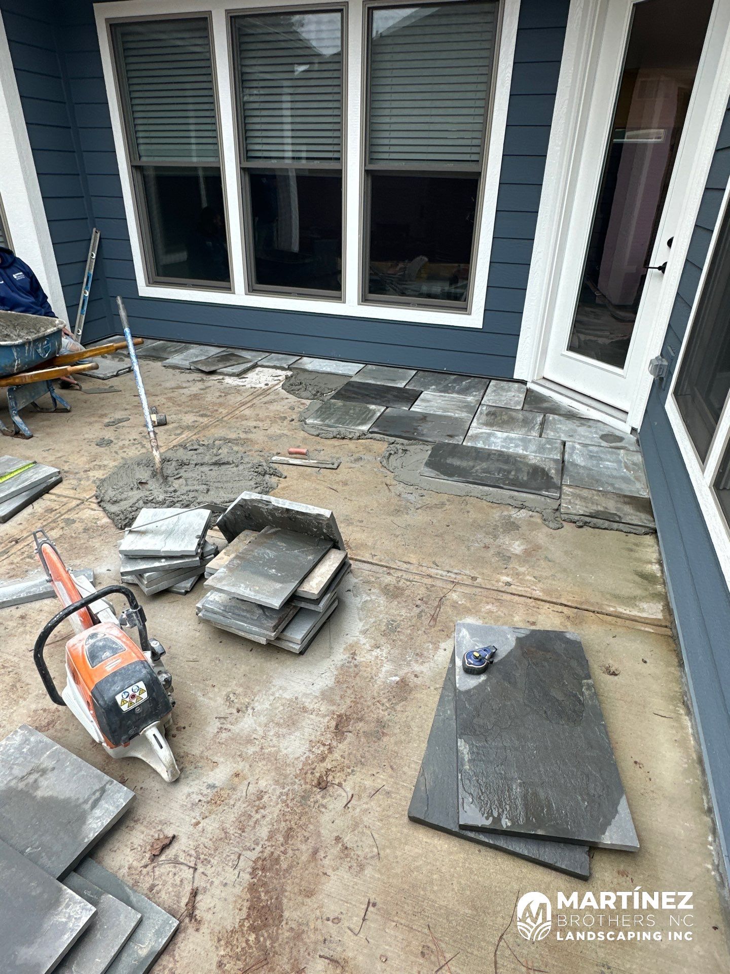 Hardscape lighting in Chapel Hill by Martinez Brother’s Nc Landscaping Inc