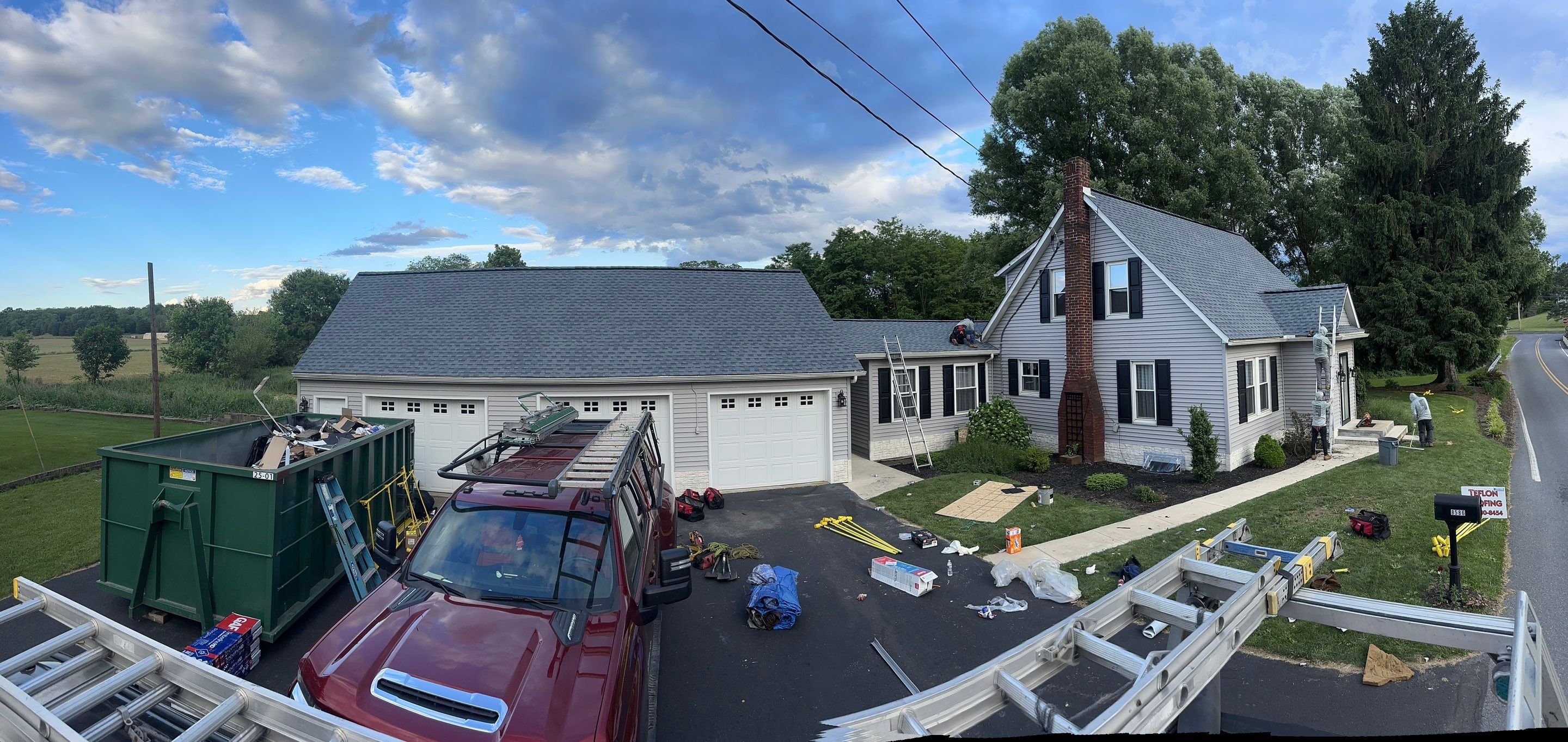 Biscayne Blue Architectural Shingle Install  by Teflon Roofing