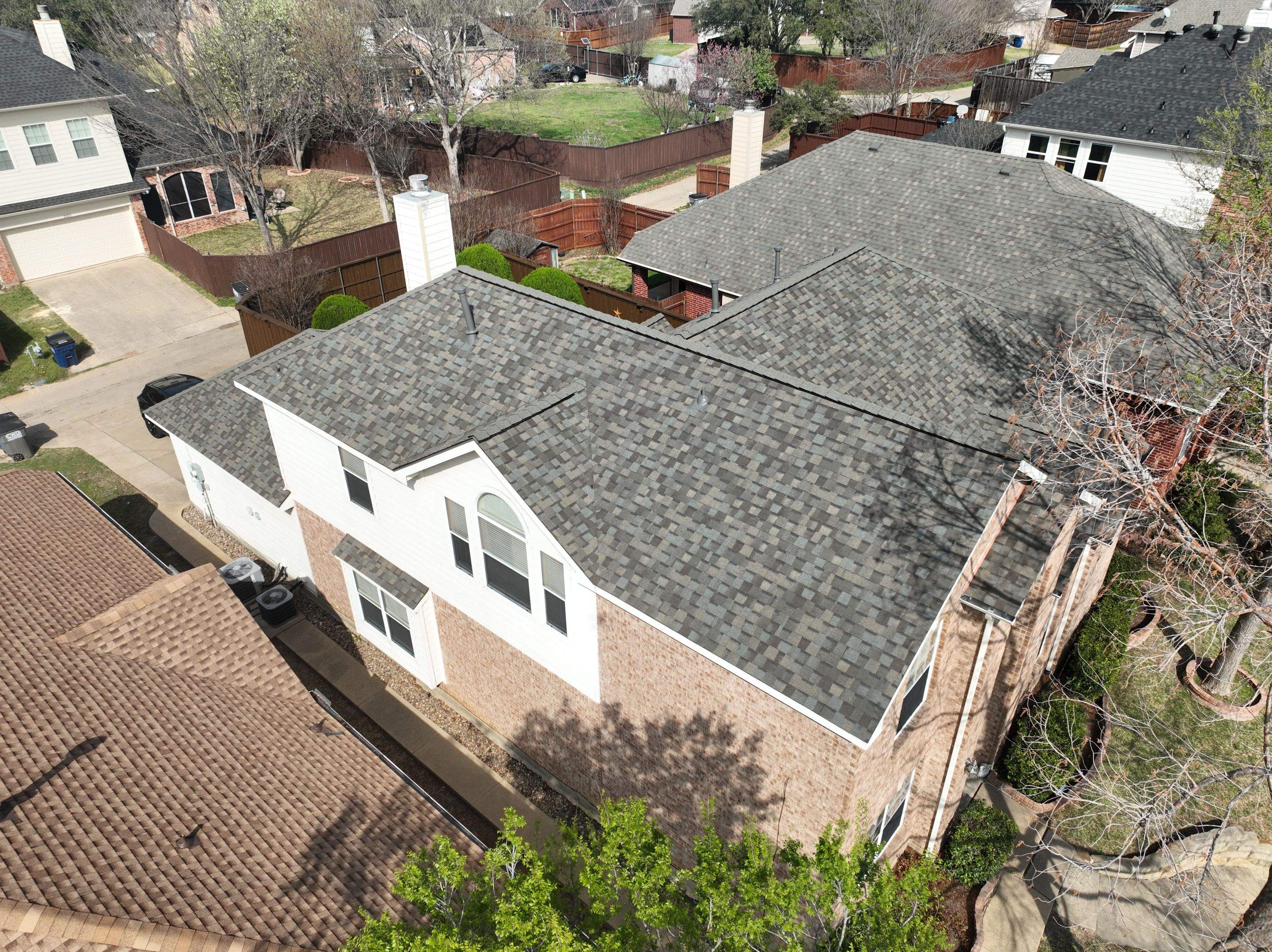 Residential Roofing Installation using CertainTeed Landmark MaxDef Weathered Wood by OneSource Roofing and Restoration