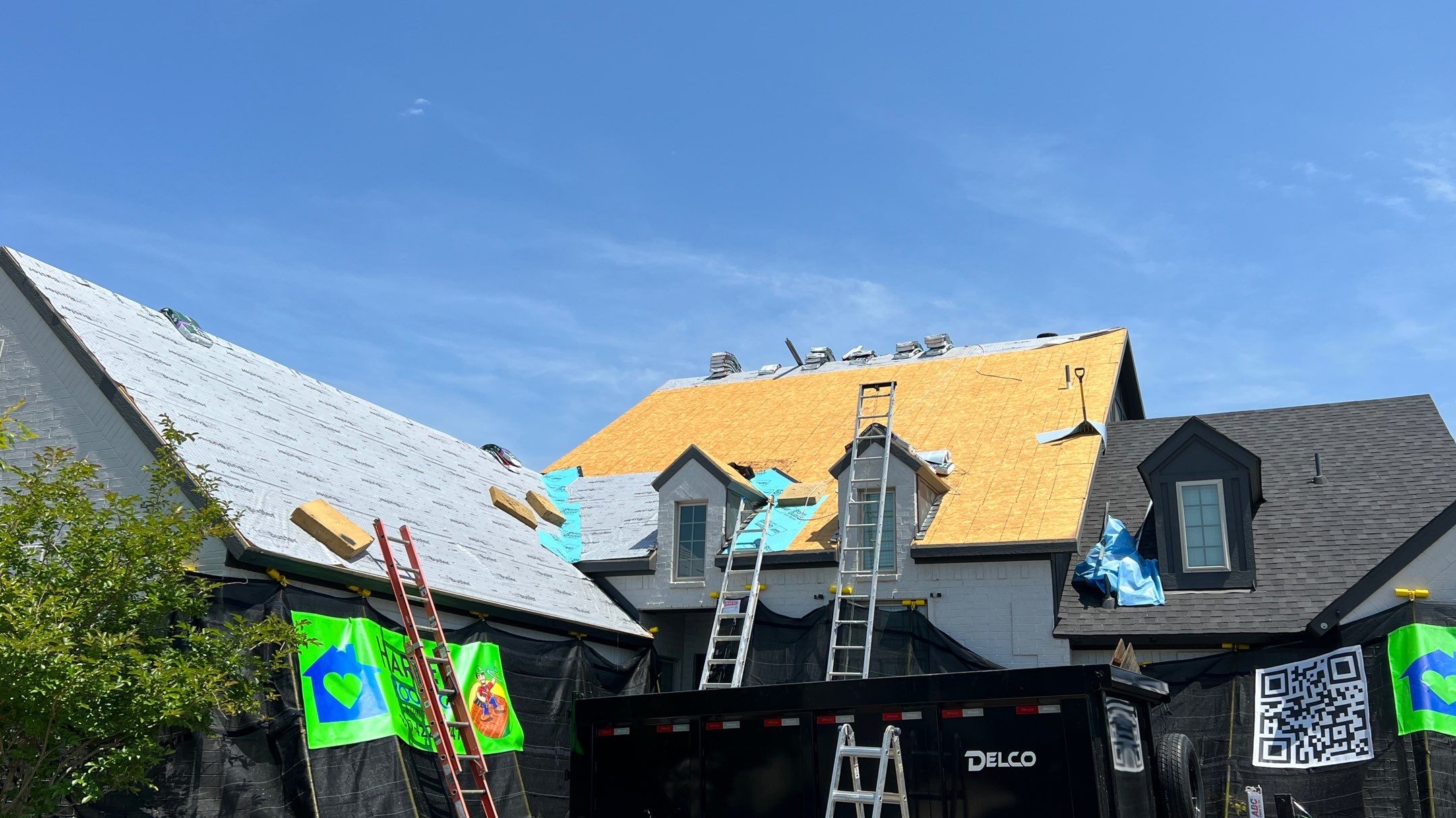 Residential Roofing Installation using GAF Timberline UHDZ Premium Shingles by Harvey Roofing & Construction