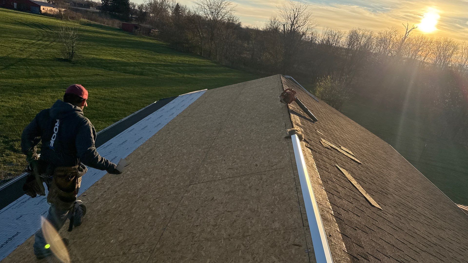 Residential Roofing Installation using Timberline HDZ Shingles - Charcoal by RoofX 