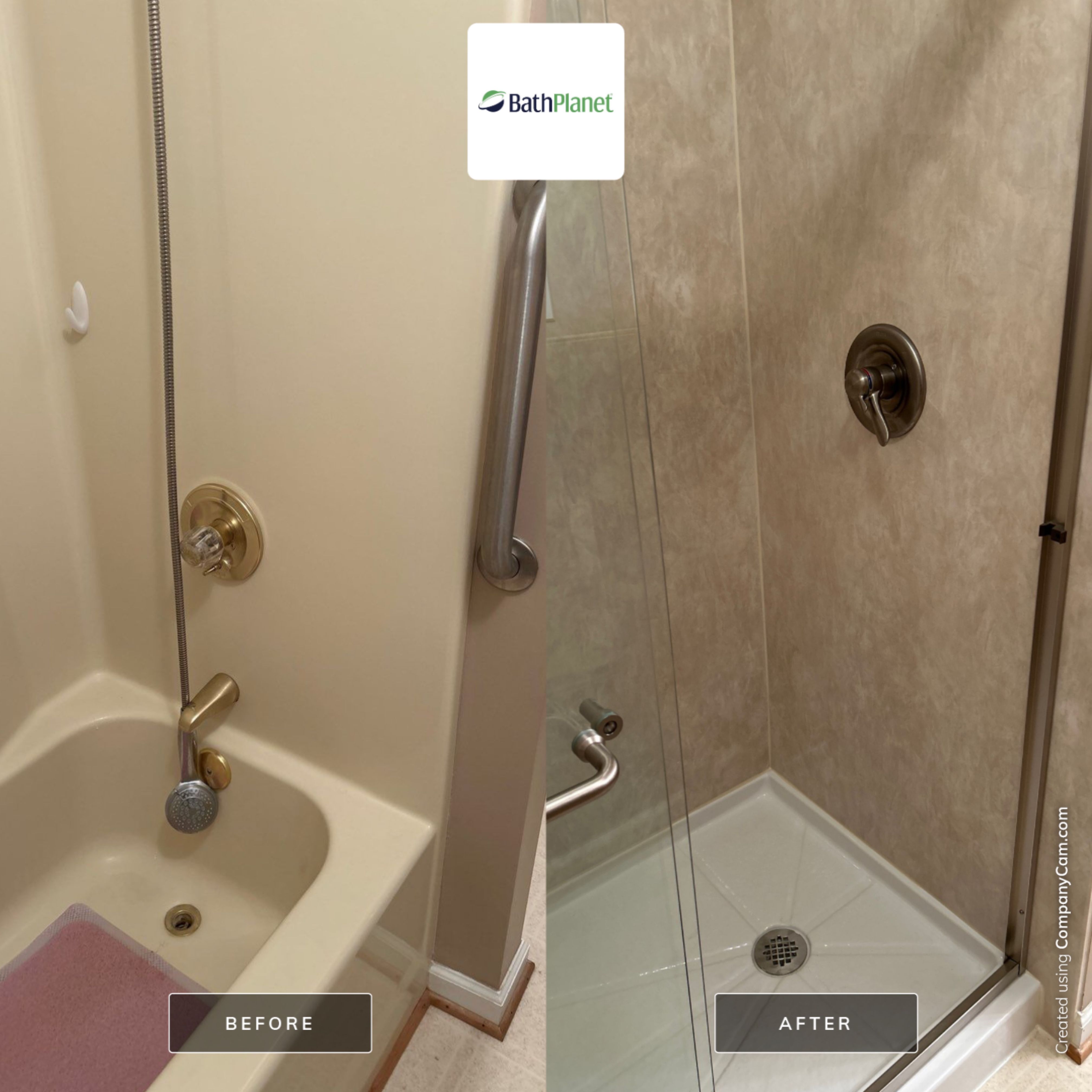 Tub to Shower by BathPlanet SW Virginia