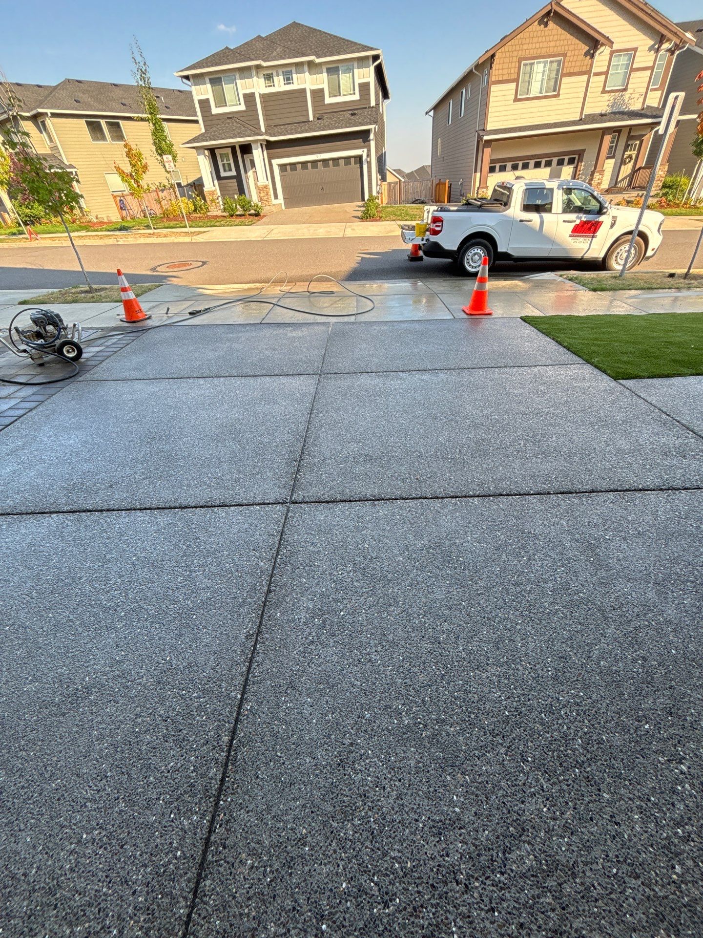 Concrete Driveway Makeover | Snohomish  by Jireh Asphalt & Concrete Inc 