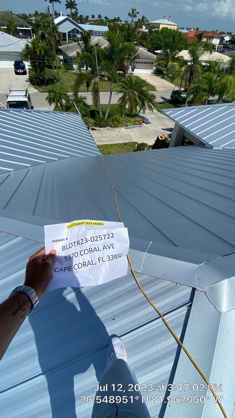 Residential Roofing Installation using Standing Seam Metal by Protek Roofing Heating Air & Solar