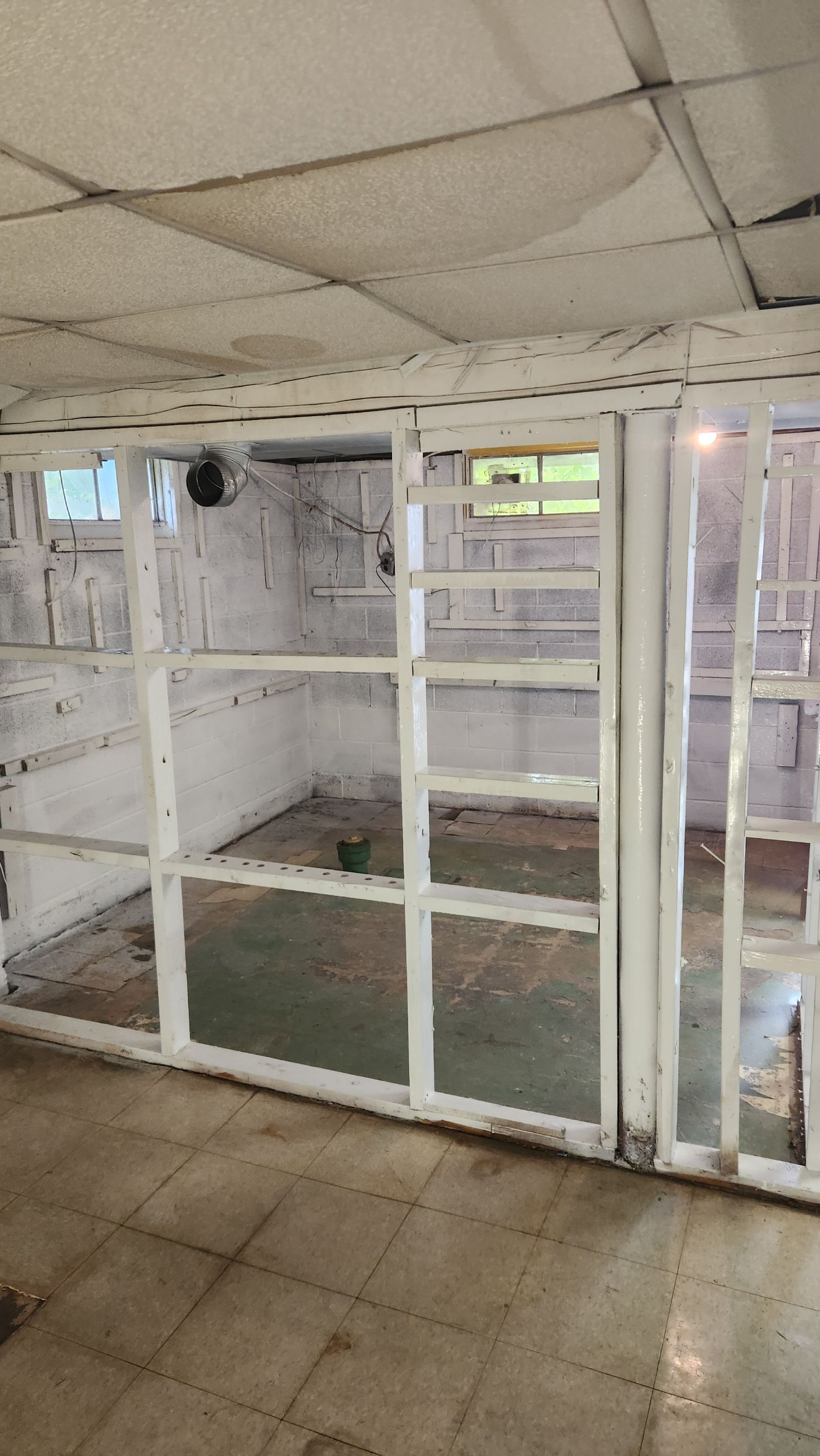 Interior French Drain & Mold Remediation Project in Manville, New Jersey by Pure Service Pro, LLC 