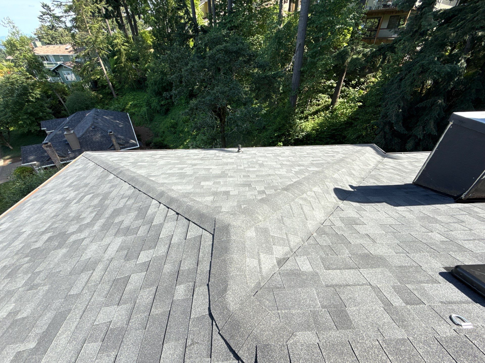 Project in West linn by Tom Leach Roofing