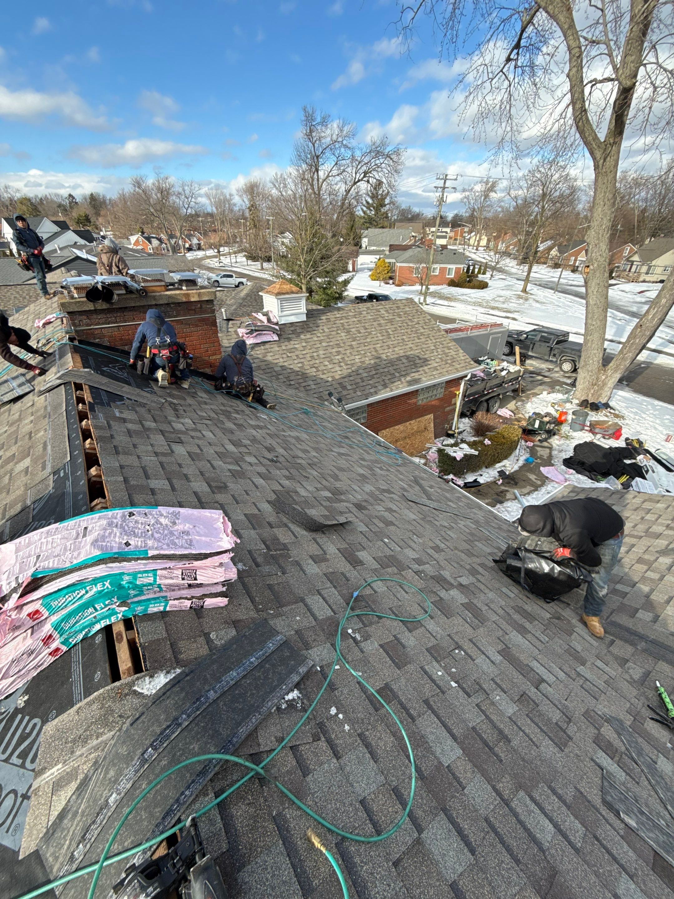 Roof Replacement using Owens Corning Duration Flex by 180 Contractors