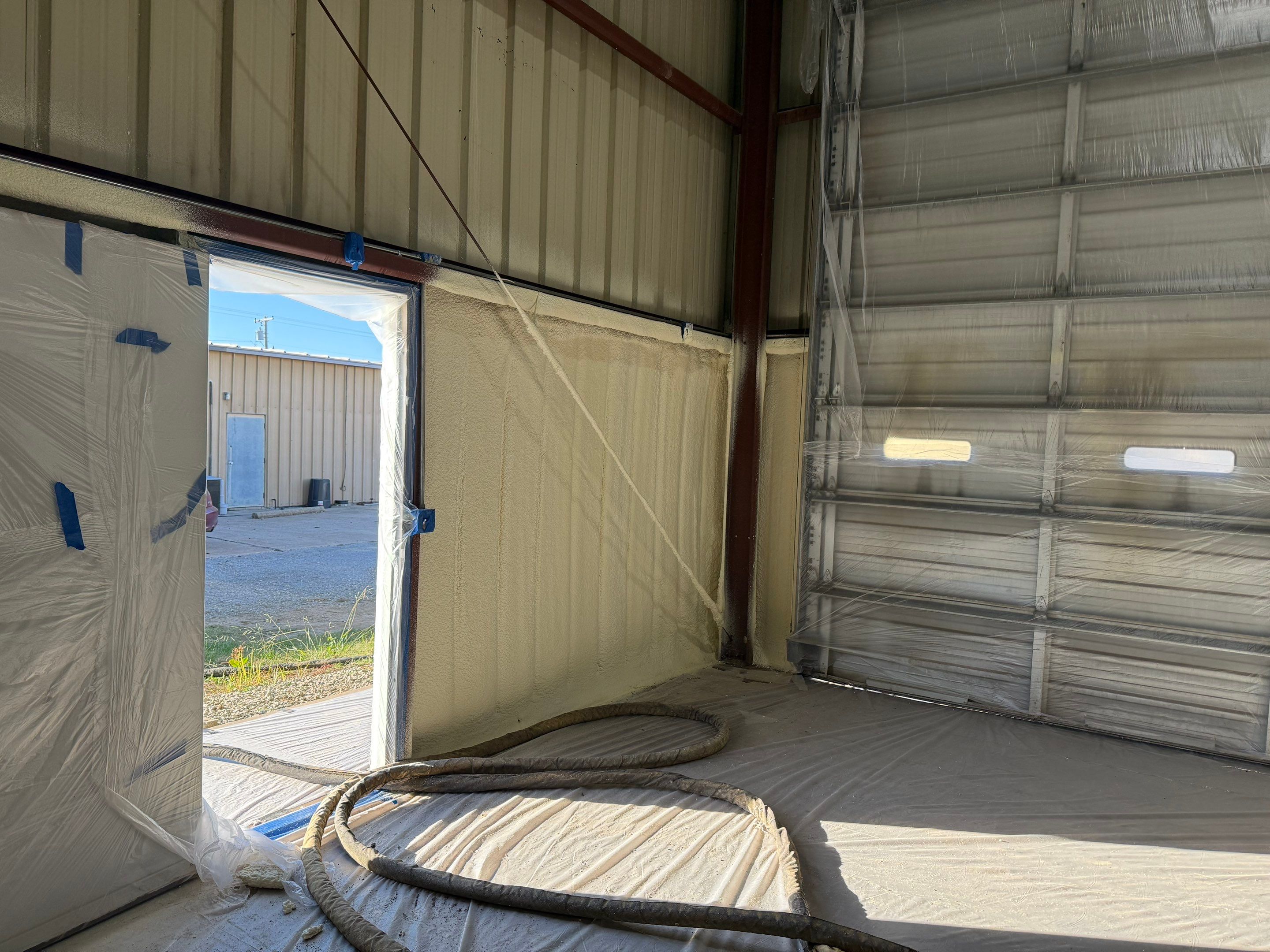 Closed cell on metal building by Kool Foam LLC 