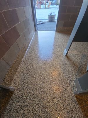 Bathroom Transformation  using Aztec Beige