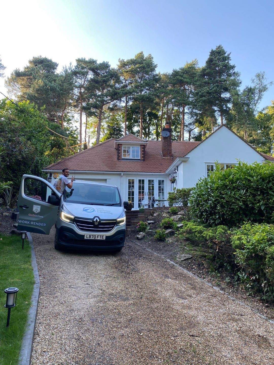 Roof Clean  - Moss Removal - Gutter Clean using Honda 15lpm Low Pressure Washing Machine by Ges Exterior Cleaning ltd