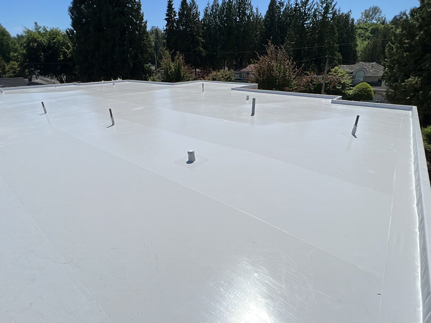 Residential Roofing Installation using Durolast roofing membrane by Top Notch Roofing Inc