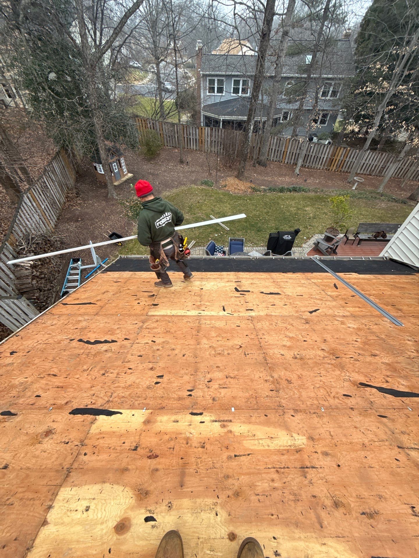 Fairfax Station :Residential Roof Replacement with CertainTeed Landmark Pro in Max Def Drift Wood by RM Banning, Inc.