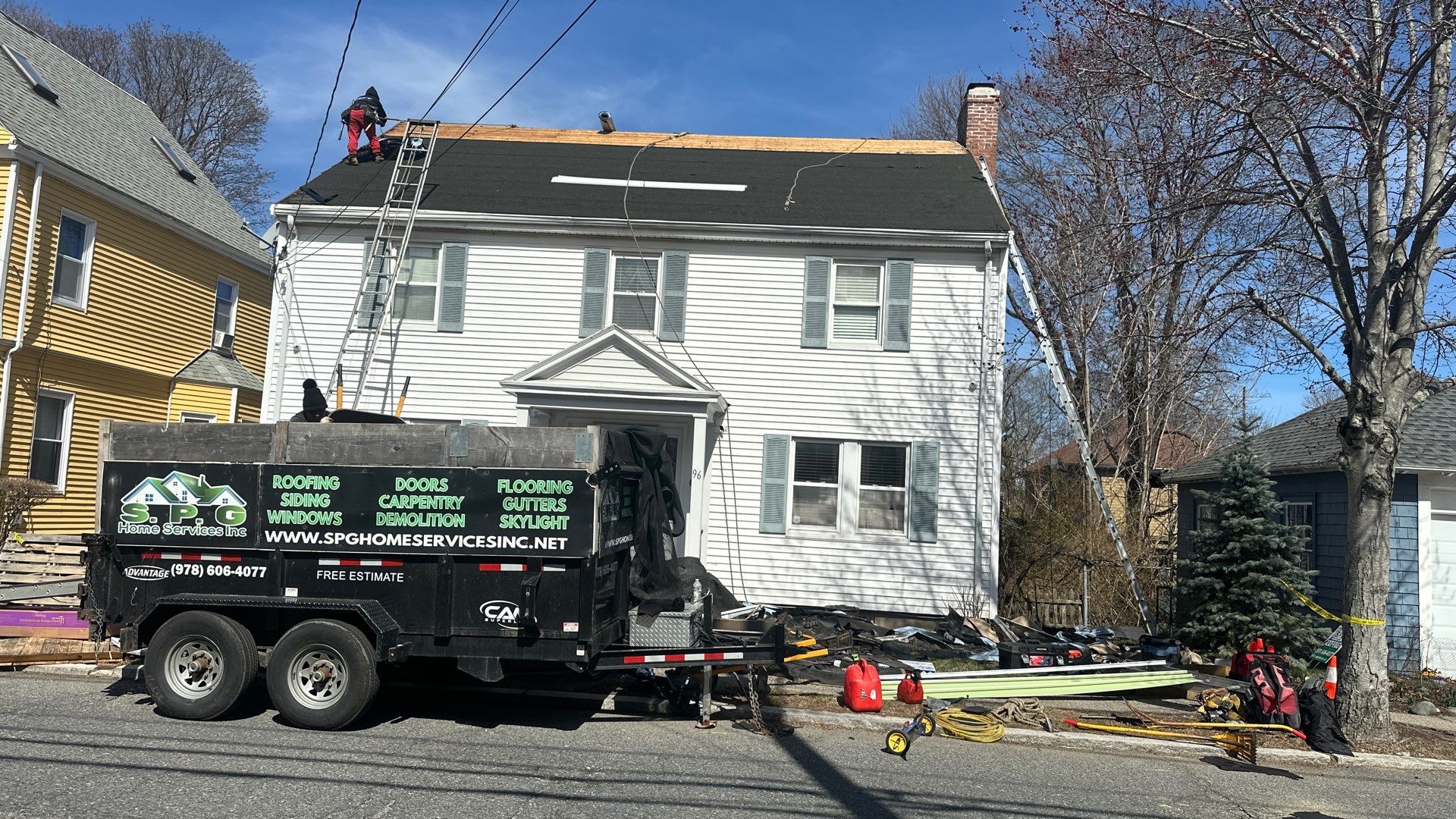 Project in Milton, MA by SPG home services inc