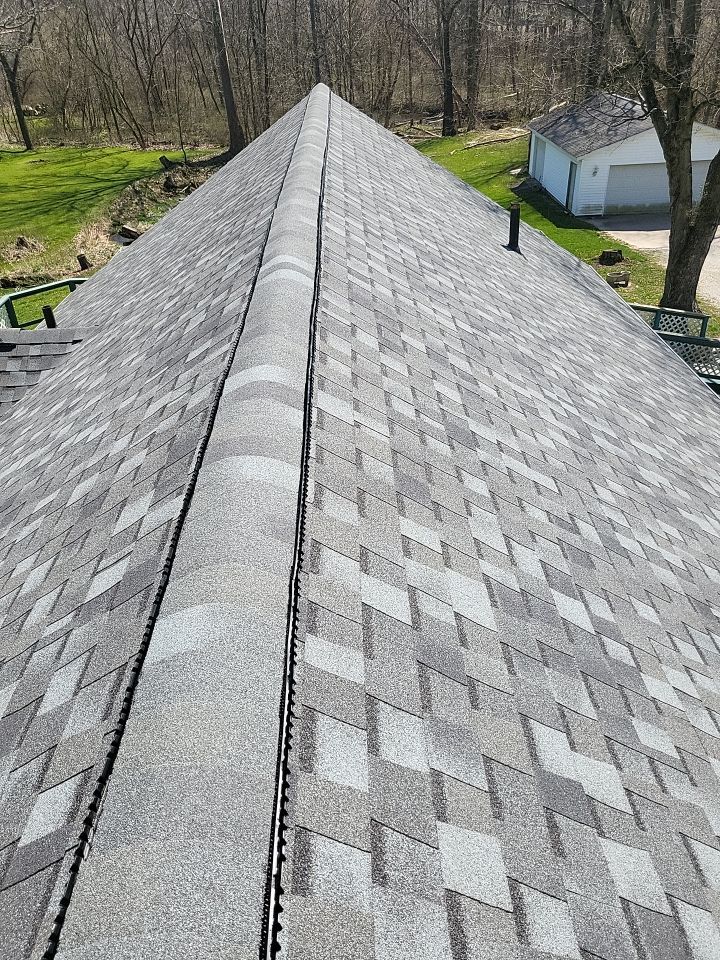 ATLAS PINNACLE COLOR: COASTAL GRANITE DRIP EDGE: BLACK by Eagle Eye Roofing