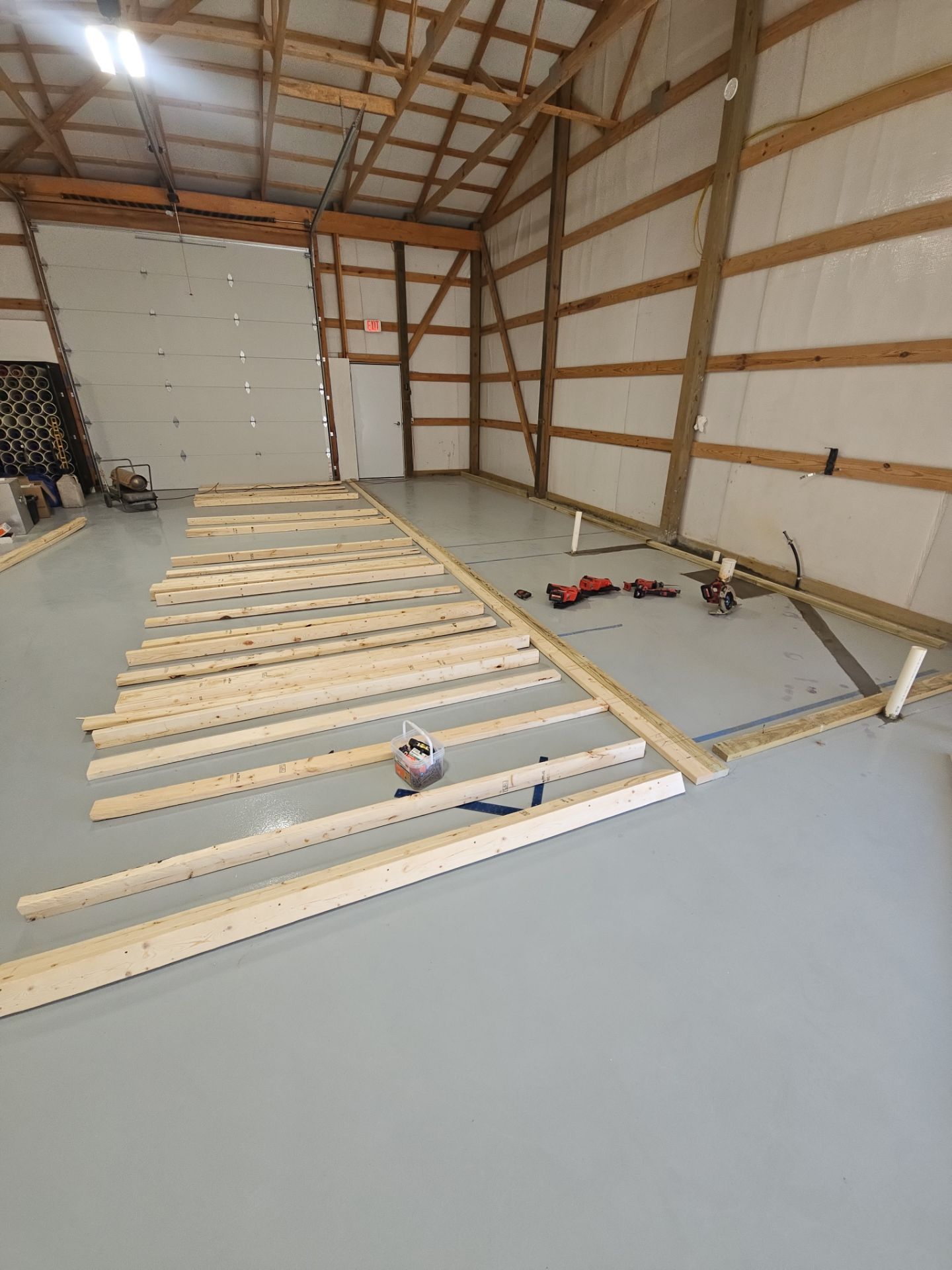 Warehouse Office & Storage Build by A Step Above Handy LLC 