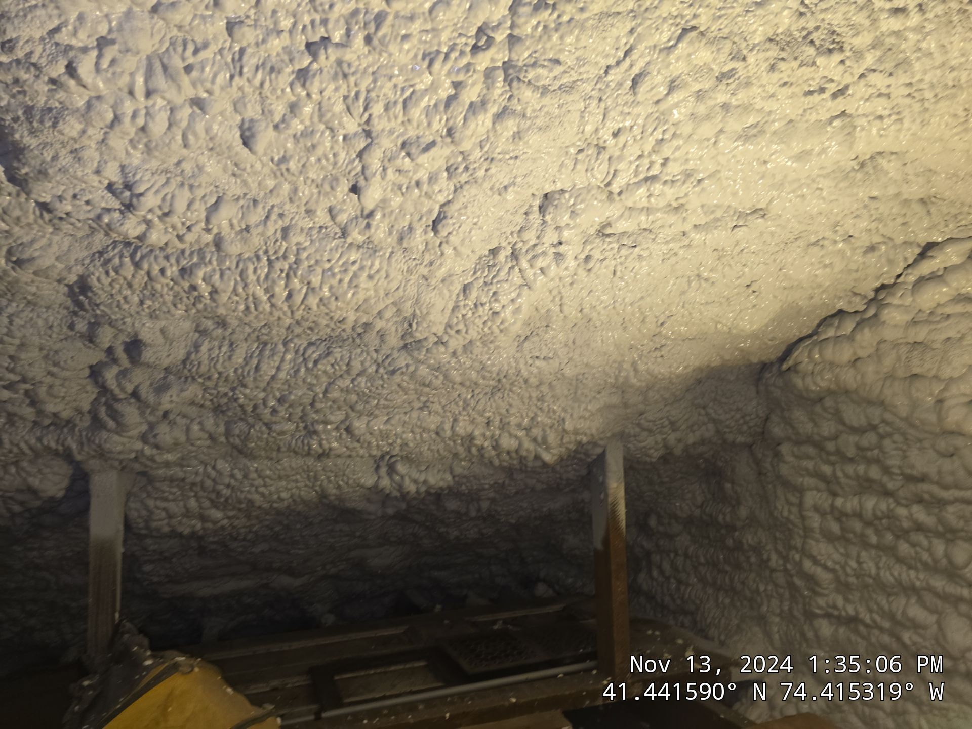 Attic Insulation using open cell spray foam by NYS Foam & Energy