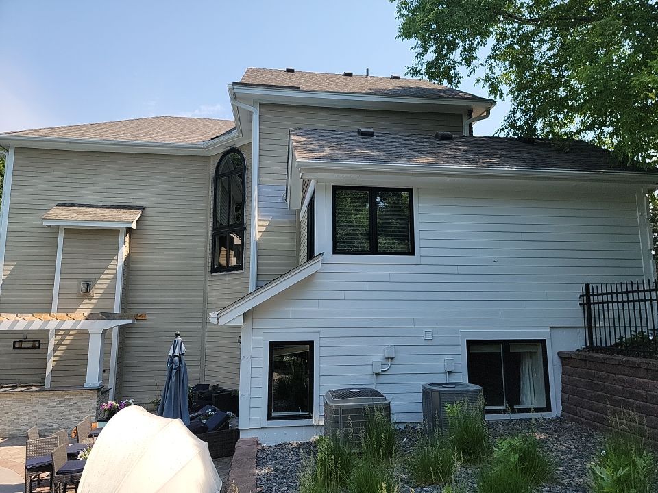 Residential Roofing Installation using Certainteed Landmark Moire Black by MODERN EXTERIOR SYSTEMS