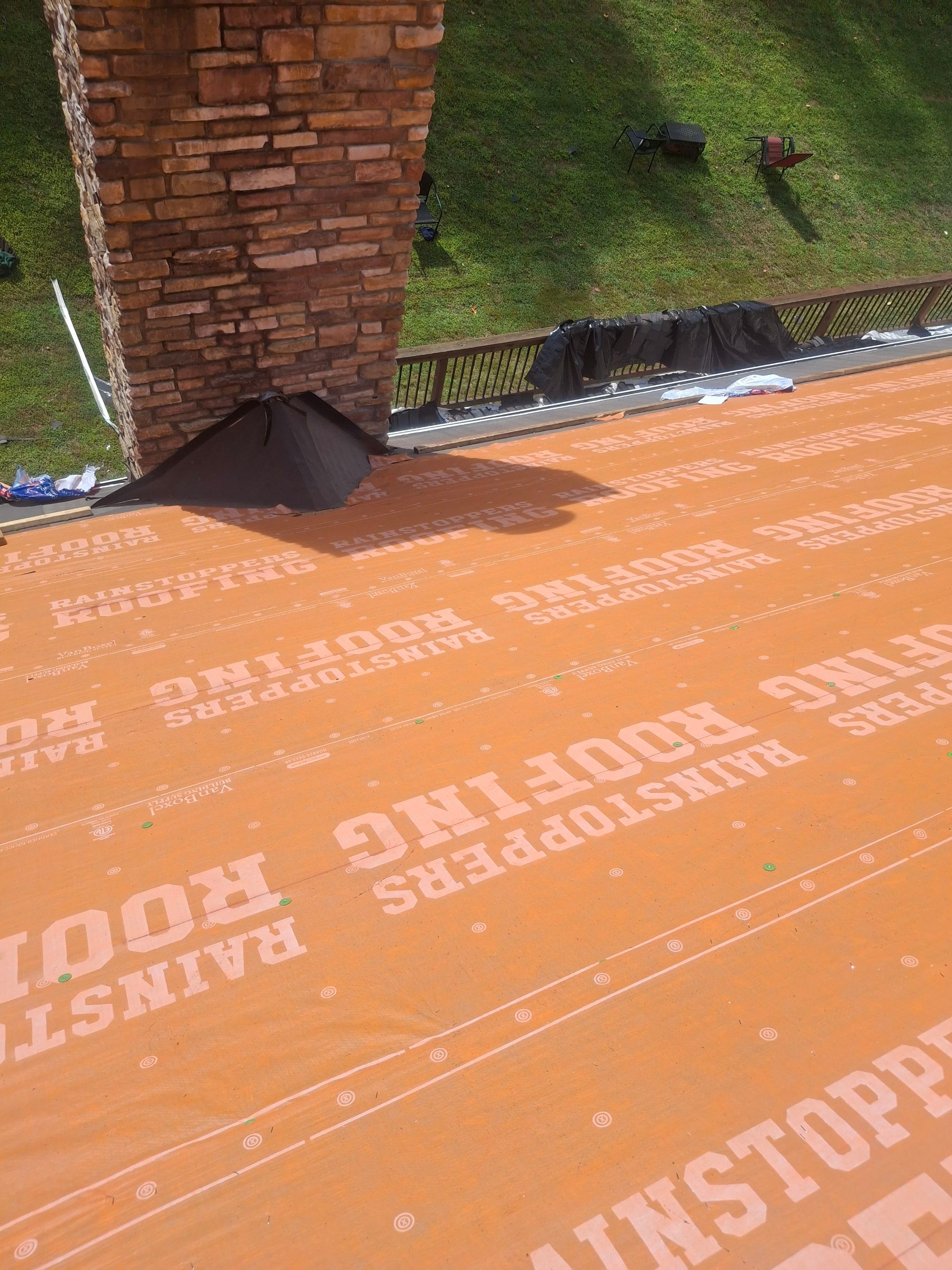 Residential Roofing Installation using GAF Timberline HDZ Charcoal by Rainstoppers Roofing