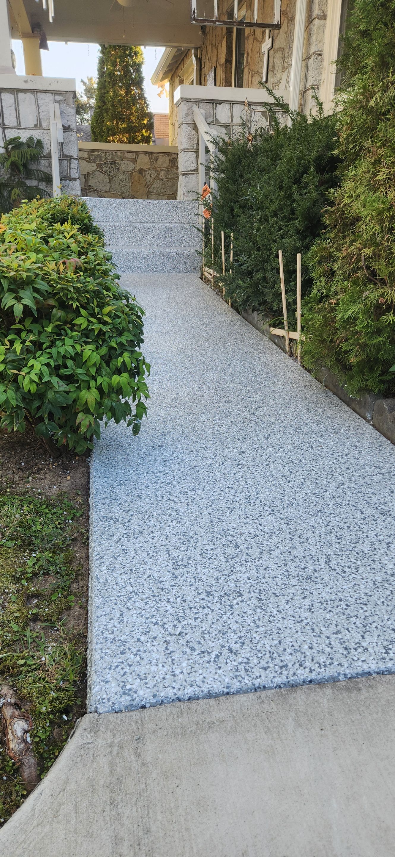 Front Porch using Gravel by Elite Floor Solutions