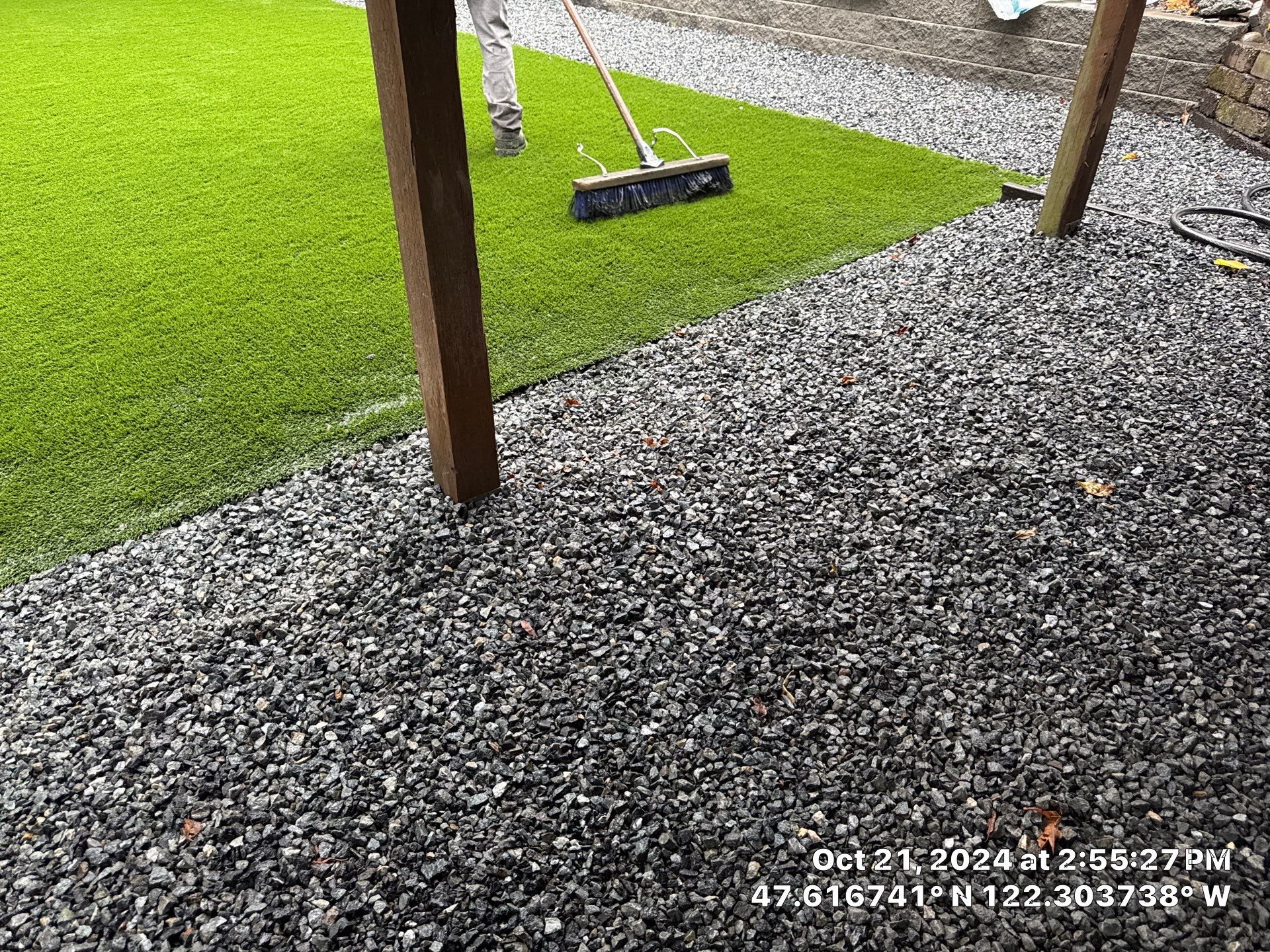 Turf Installation, Retaining Wall & Concrete Walkway | Seattle  by Jireh Asphalt & Concrete Inc 