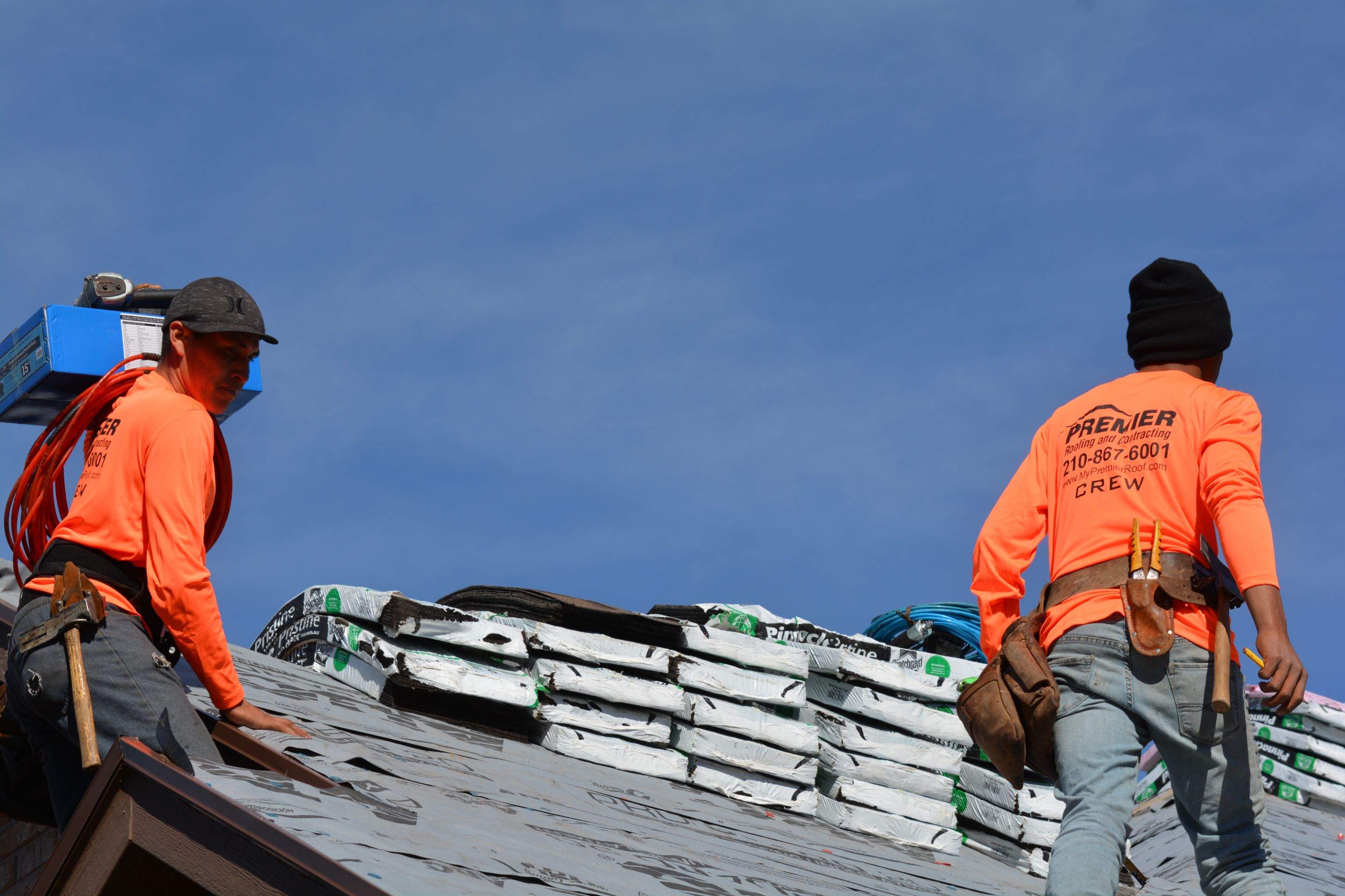 Residential Roof Replacement using Pinnacle Pristine 30 Year Laminate Shingles by Premier Roofing and Contracting