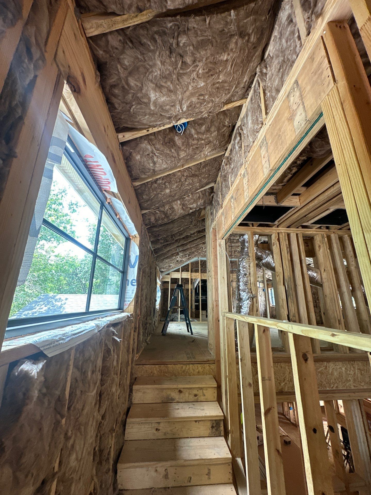 Full install on this new beautiful custom home in Dallas by Apex Insulation Solutions