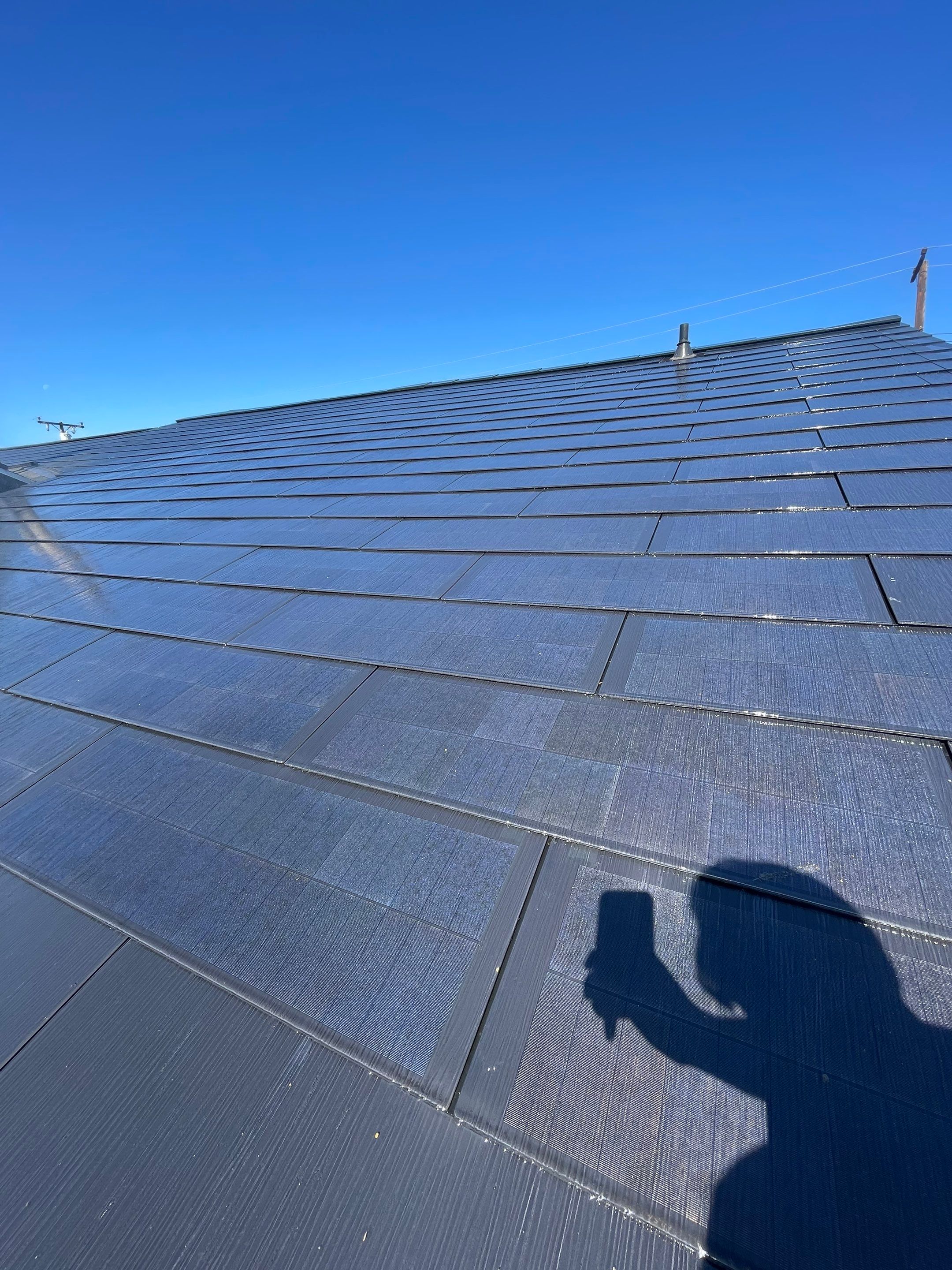 Tesla Roof Cleaning in La Verne Ca by Palm Coast Solar Cleaning