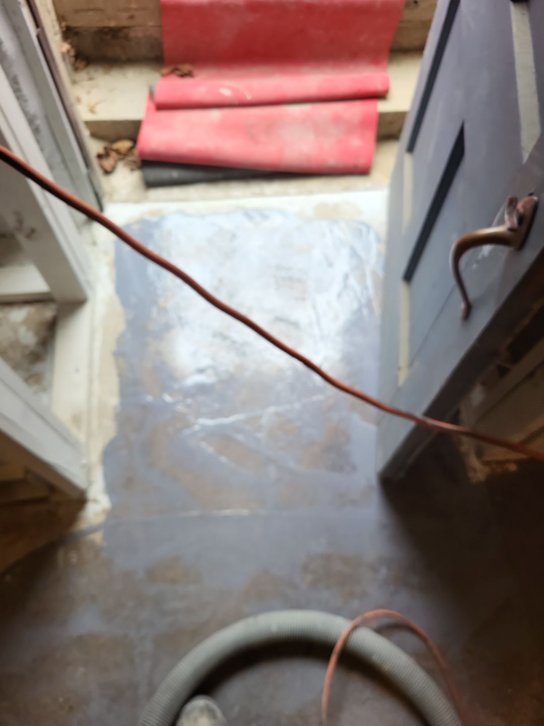 Basement Concrete Floor Coating with Penntek Flake System by Spectrum Painting, LLC