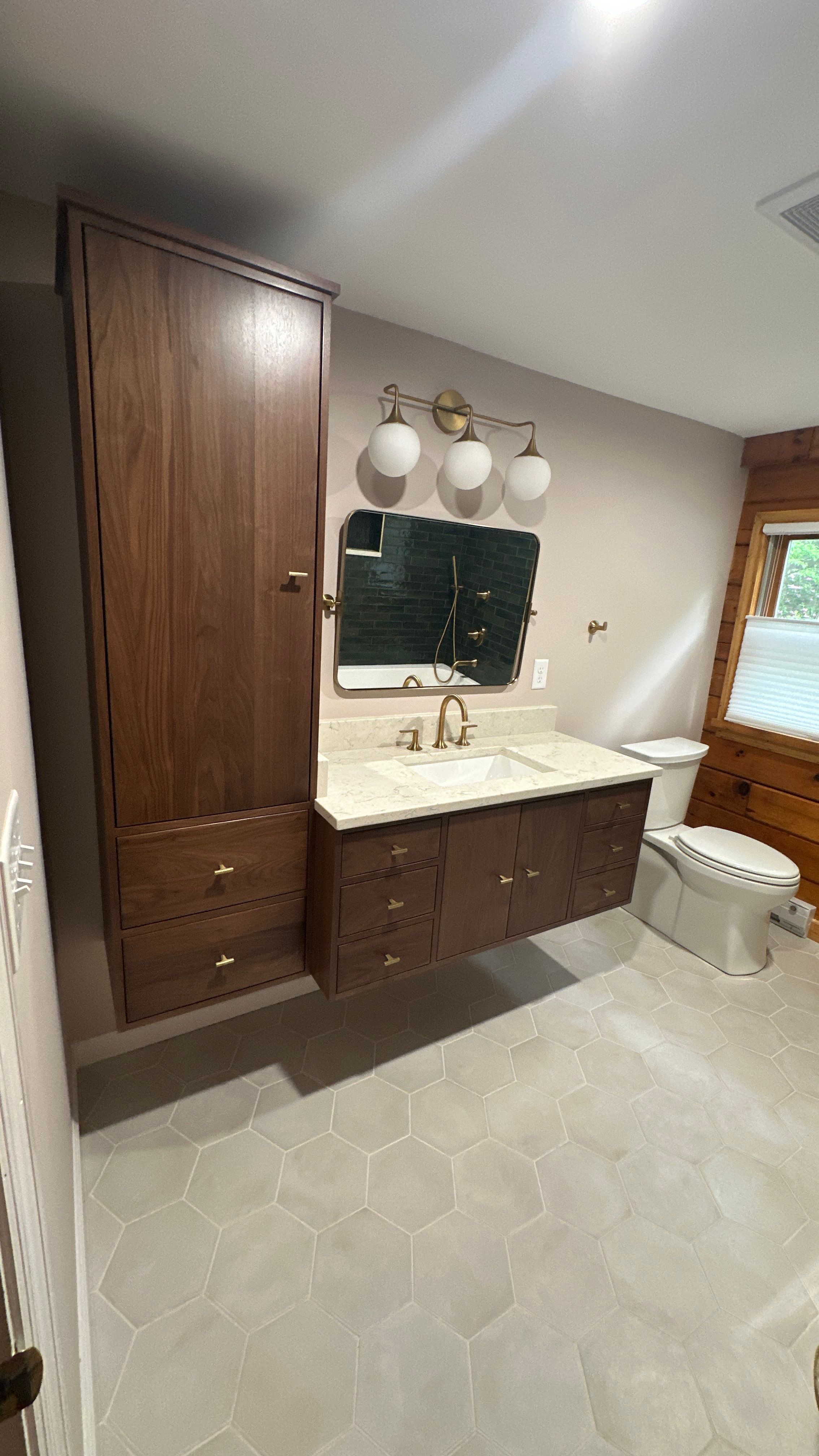 Brandt Double Bathroom Remodel by Integrity Tile and Home LLC
