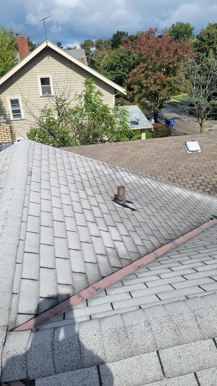 ATLAS PINNACLE COLOR: HEARTHSTONE DRIP EDGE: WHITE by Eagle Eye Roofing