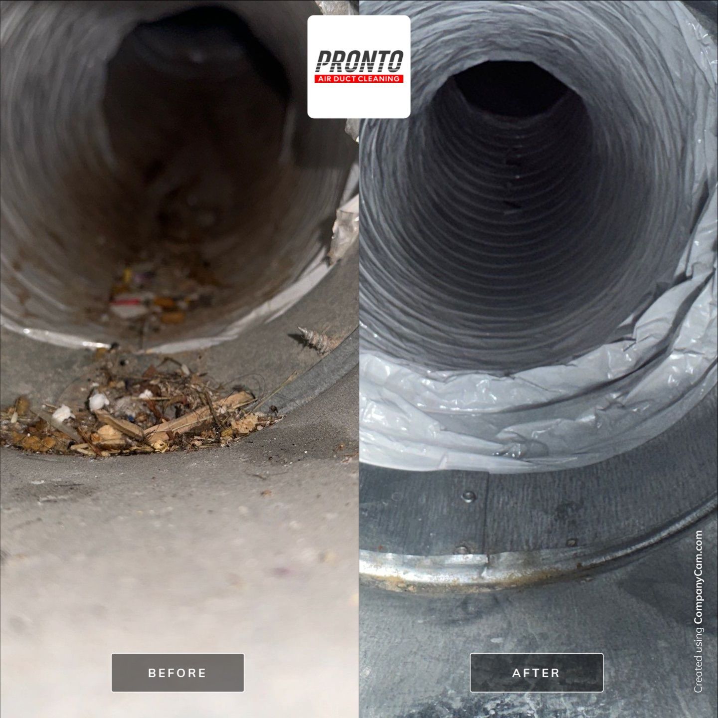 Air duct cleaning using Hypervac by Pronto Air Duct Cleaning