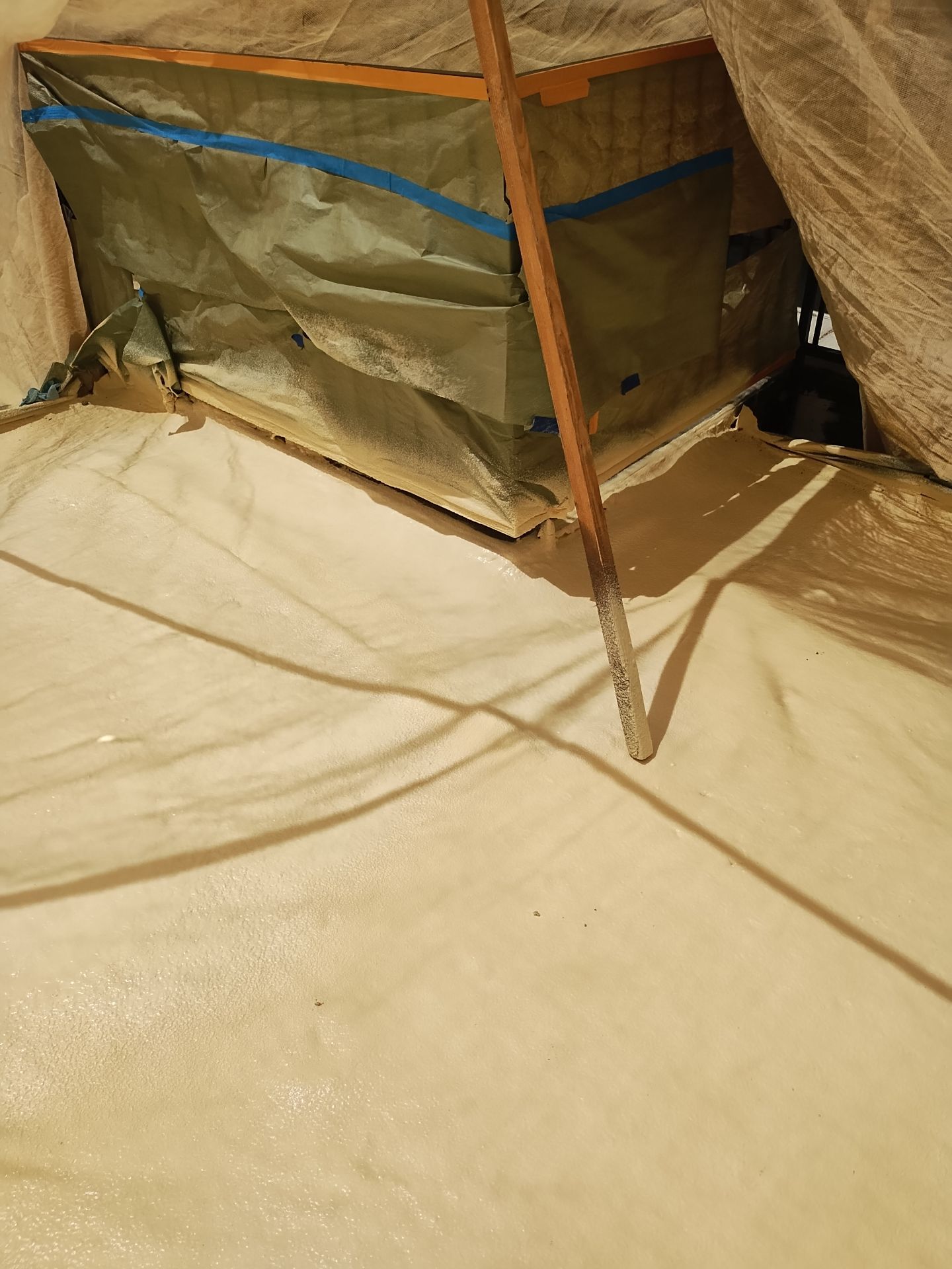 Foam Refurbish using General Coatings acrylic coatings and spray foam by Straight Edge Roofing Inc