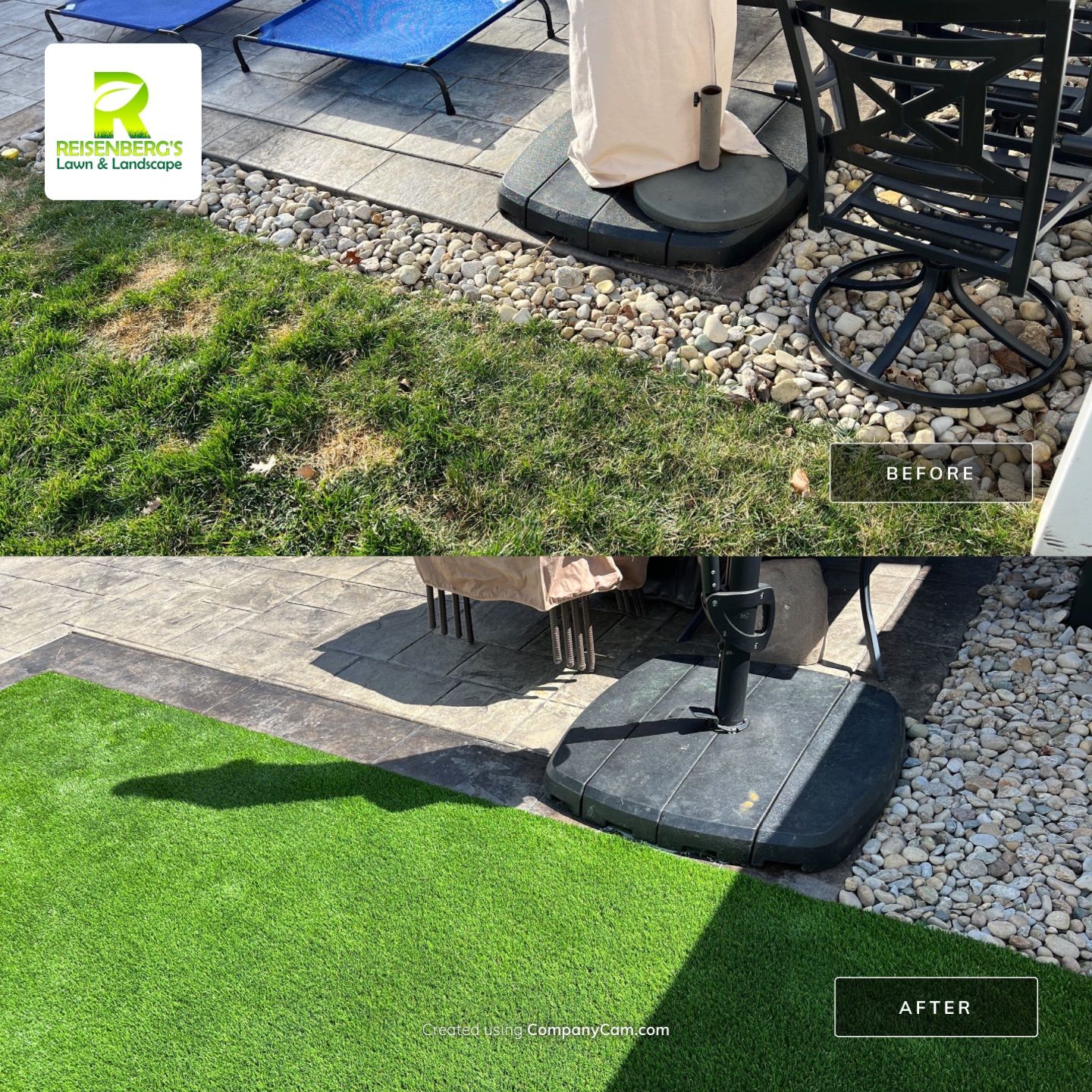 Synthetic Turf Installation using Pet Champ Synthetic Turf by Reisenberg’s Lawn & Landscape, LLC