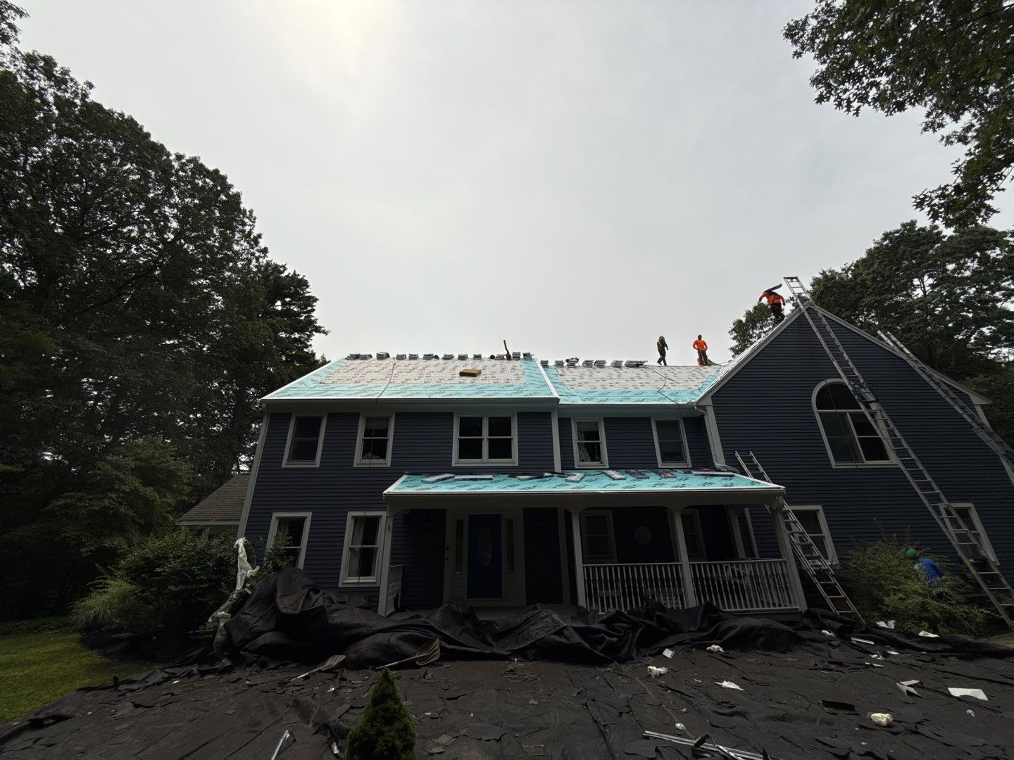 Solar-Ready Roof Replacement with GAF Pewter Gray Shingles & VELUX Skylights by Sensible Home Solutions