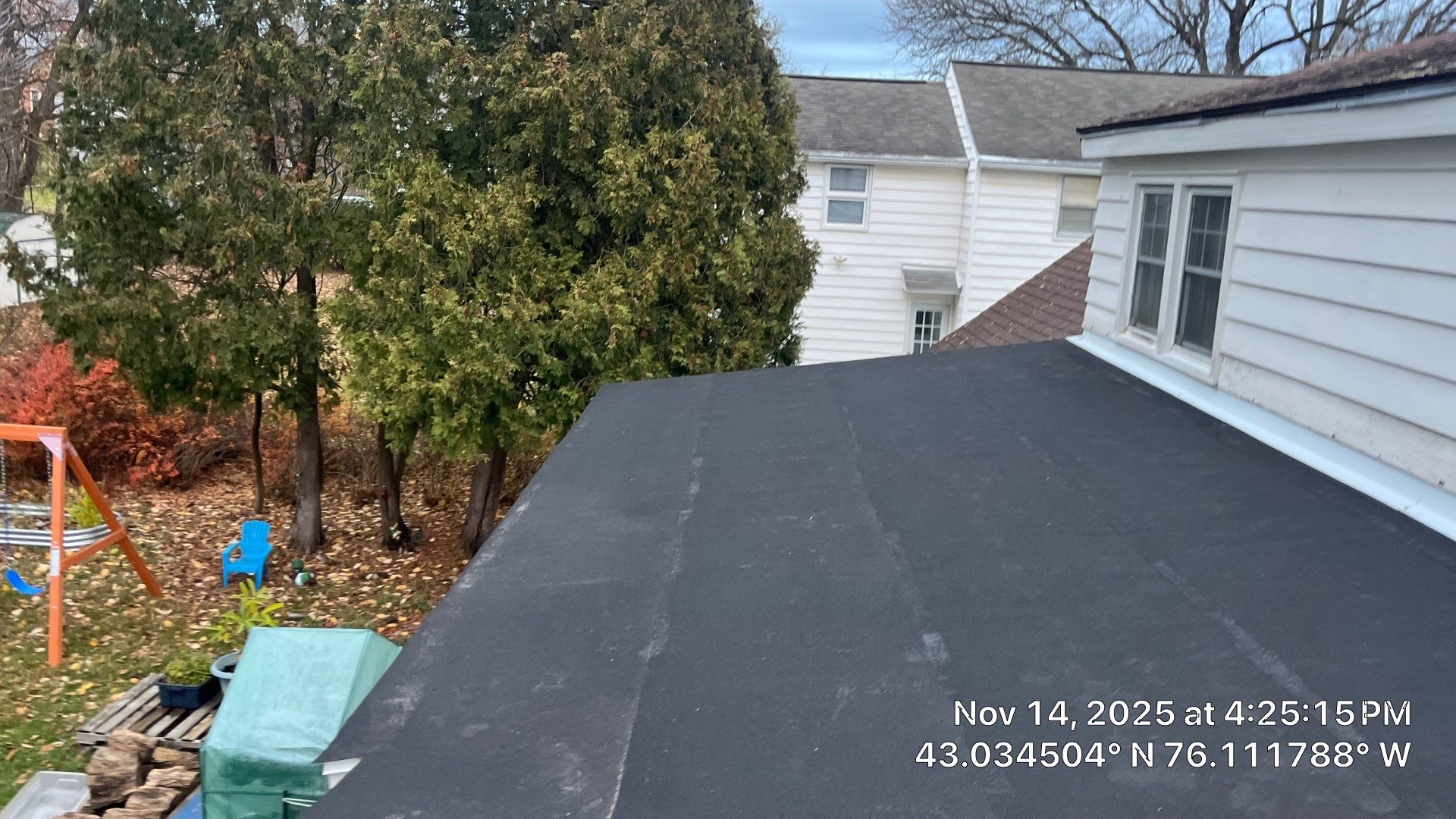 🔥 Torch-Down Flat Roof Replacement in Syracuse, NY! 🔨 by Alpha Omega Roofing LLC