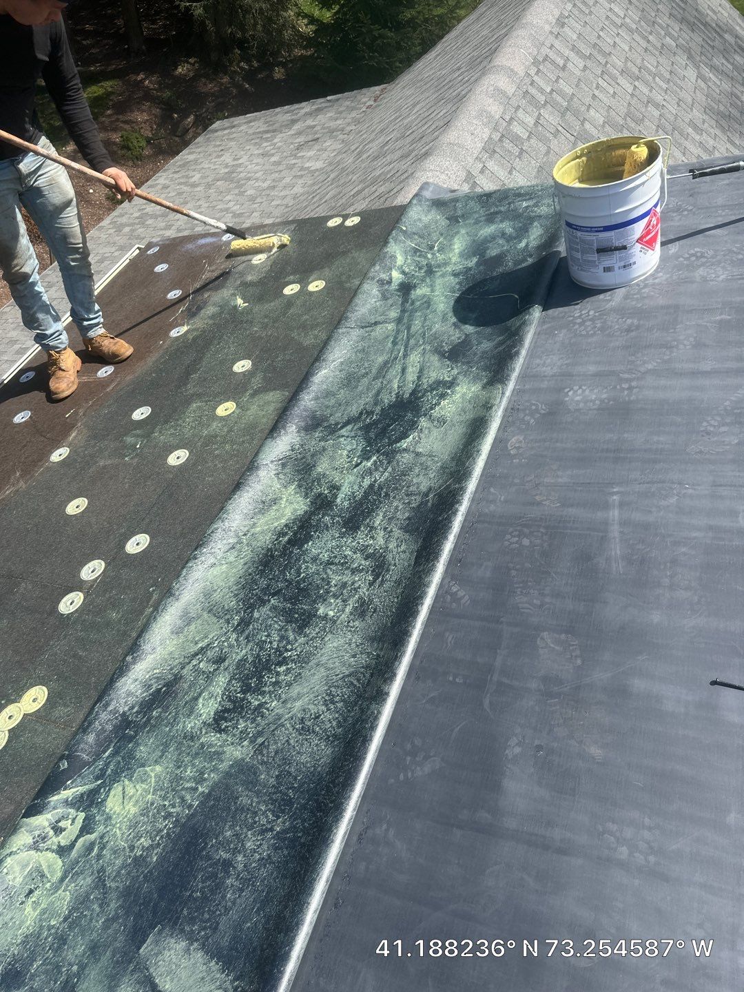 Residential Roofing Installation using Tamko Slatestone gray by A Plus Exterior